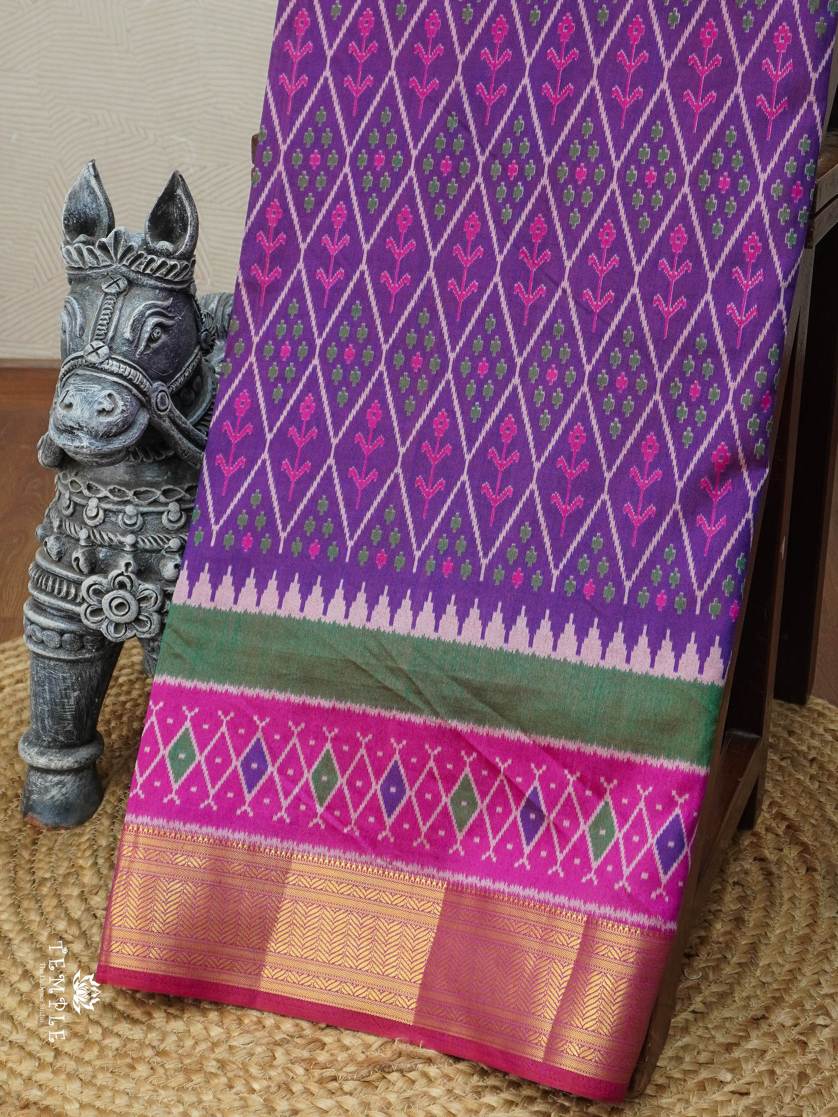 Printed Art Silk Saree | TTDS2953