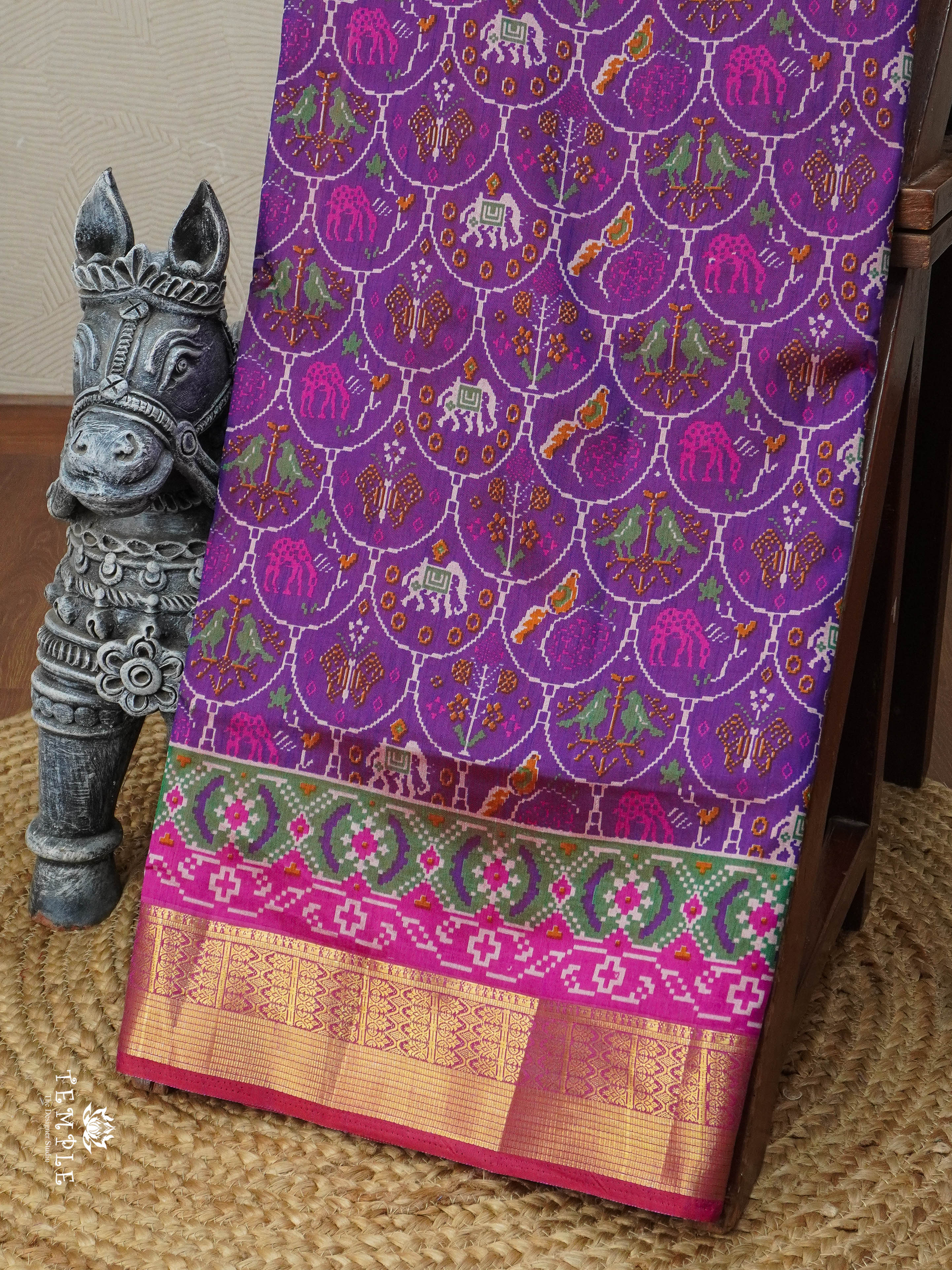 Printed Art Silk Saree | TTDS2953