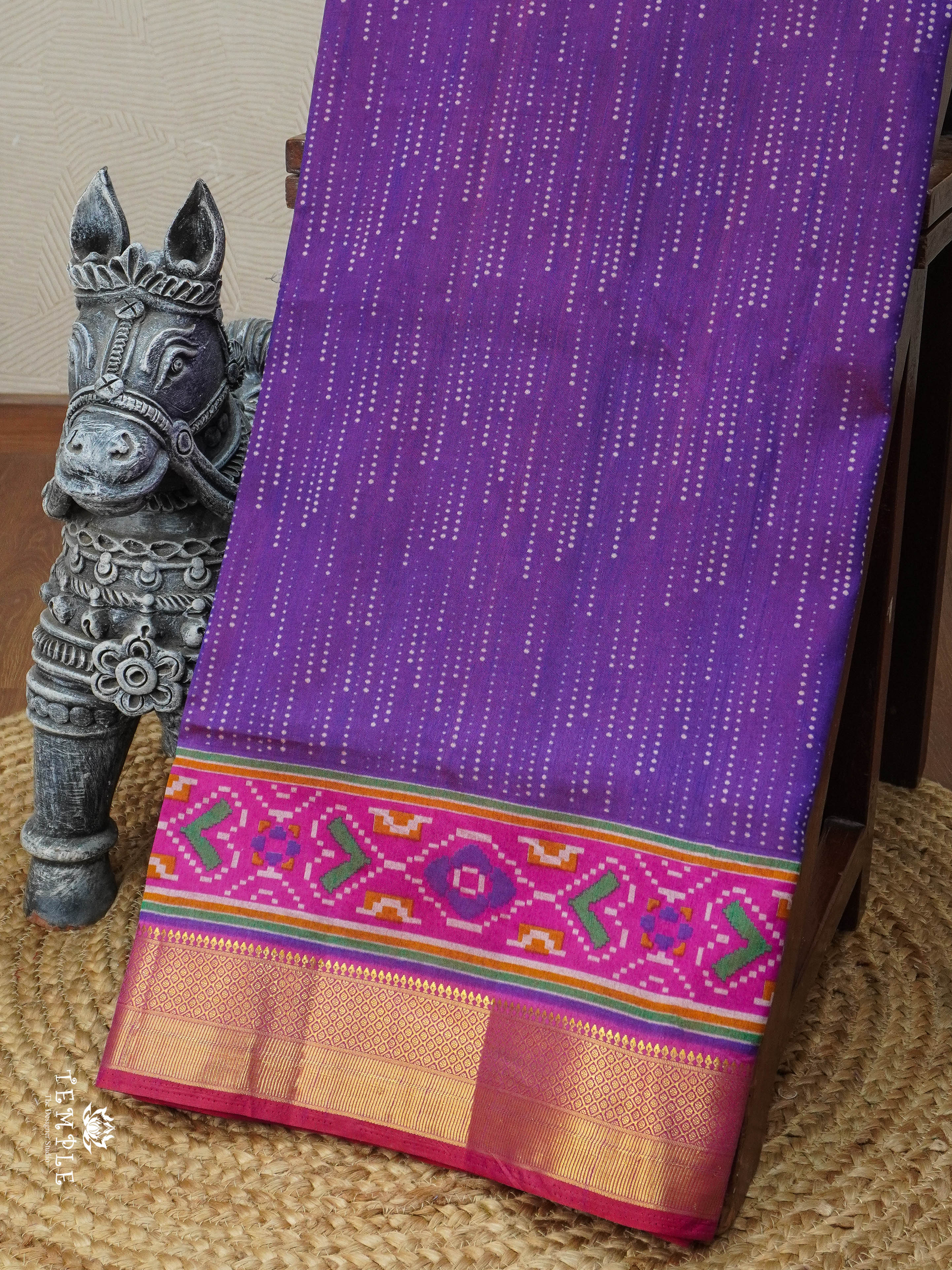 Printed Art Silk Saree | TTDS2953