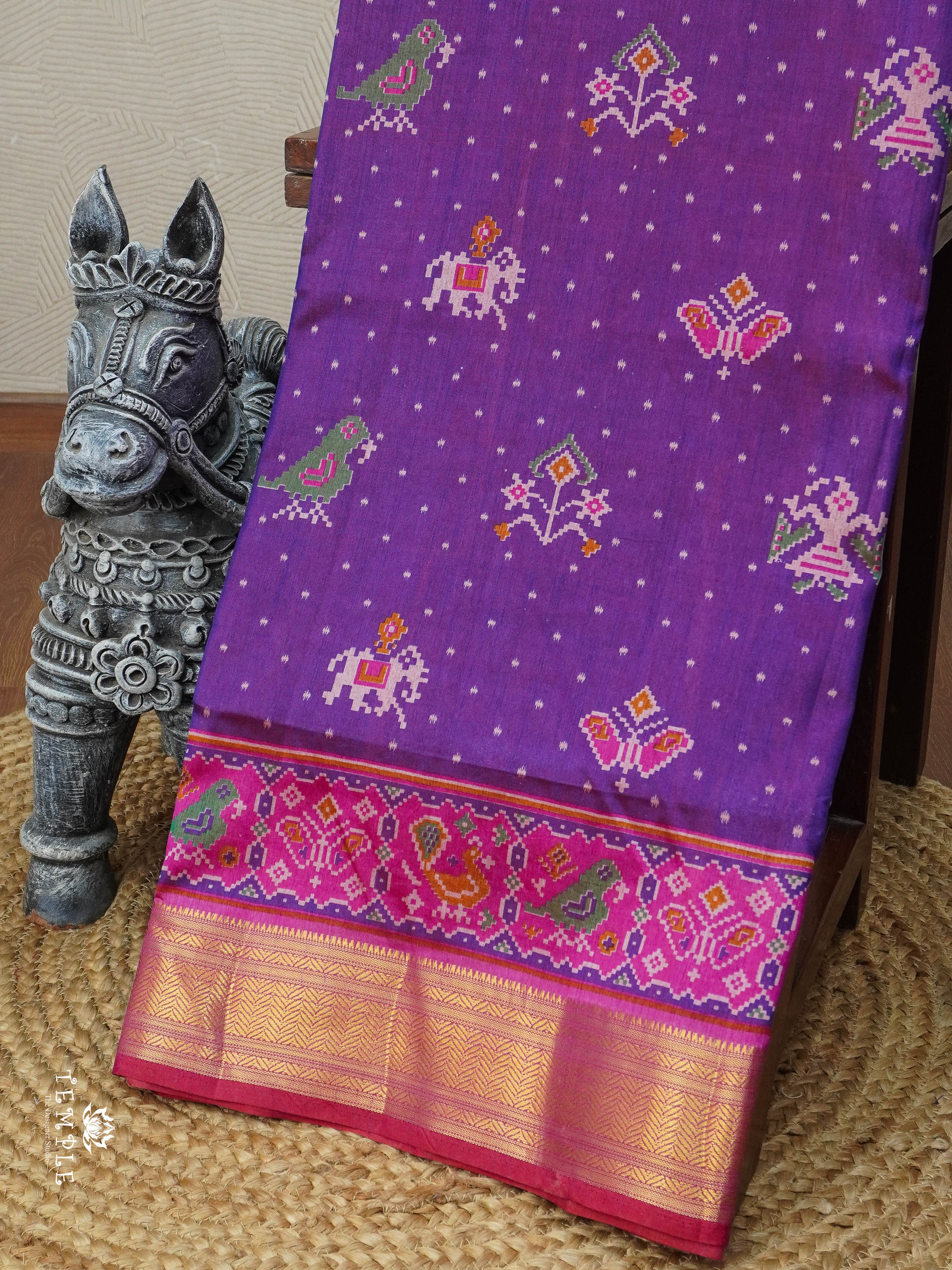 Printed Art Silk Saree | TTDS2953