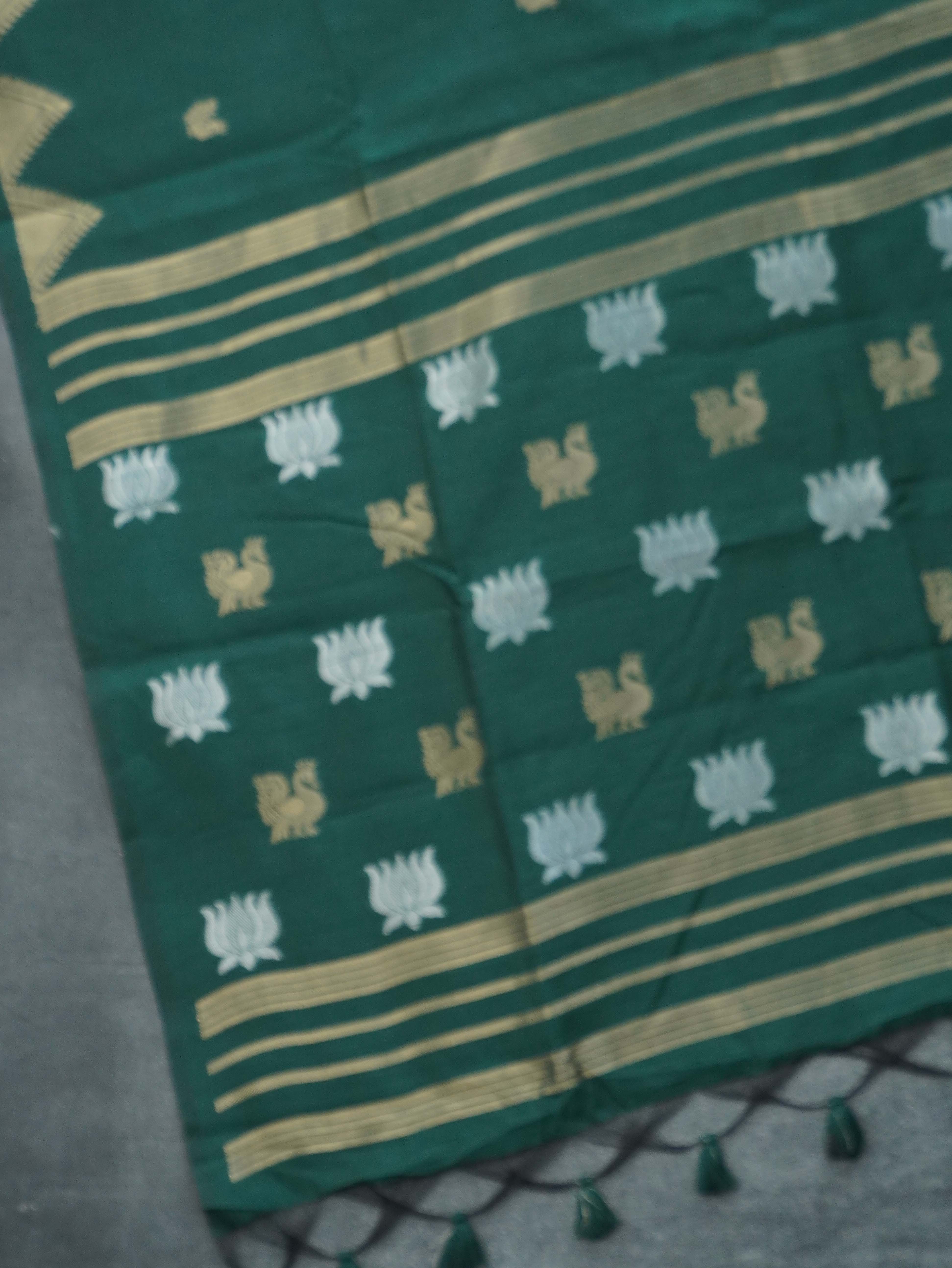 Chanderi Silk Cotton Saree | TTDS3385
