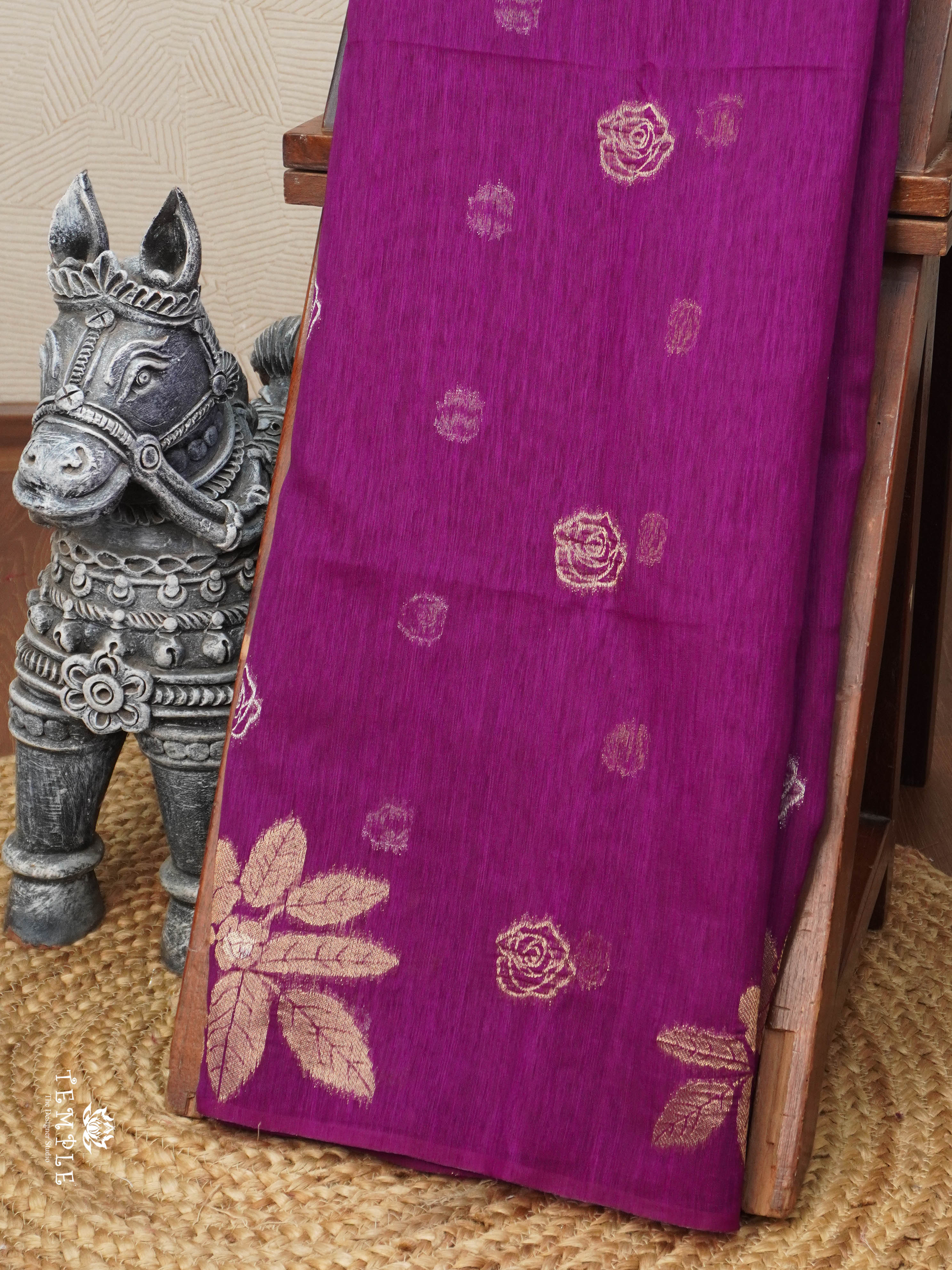 Linen Silk Saree | TTDS2958