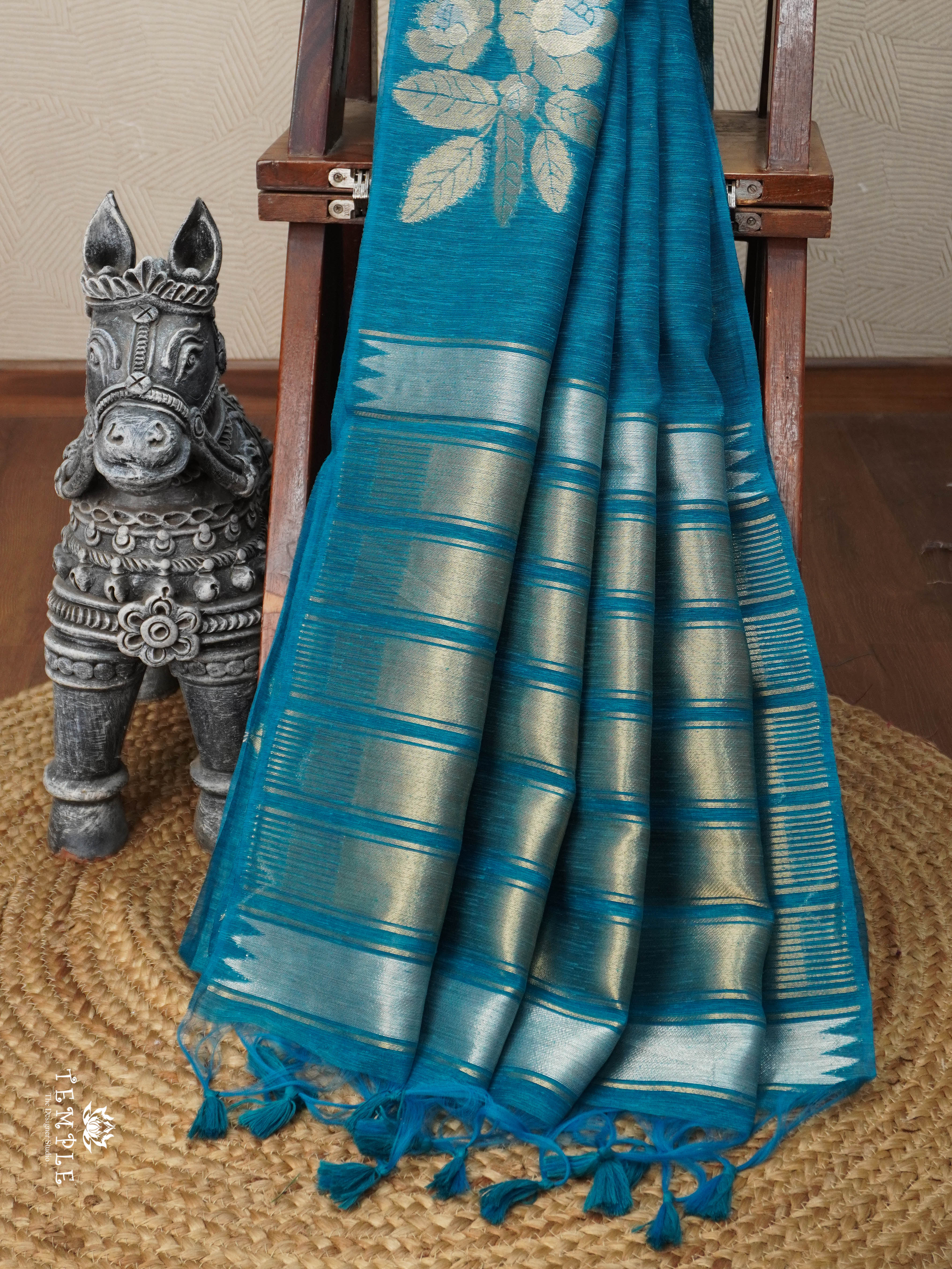 Linen Silk Saree | TTDS2958