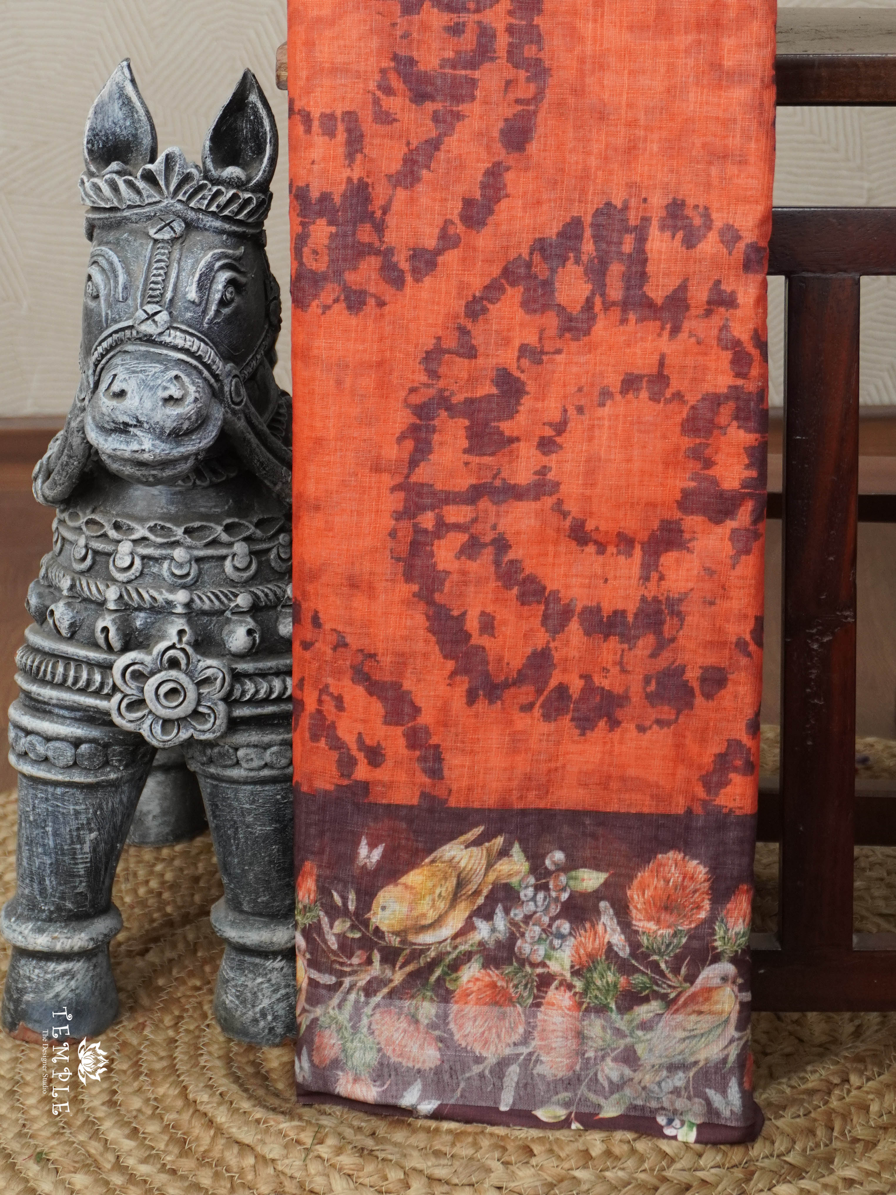 Linen Cotton Saree | TTDS2949