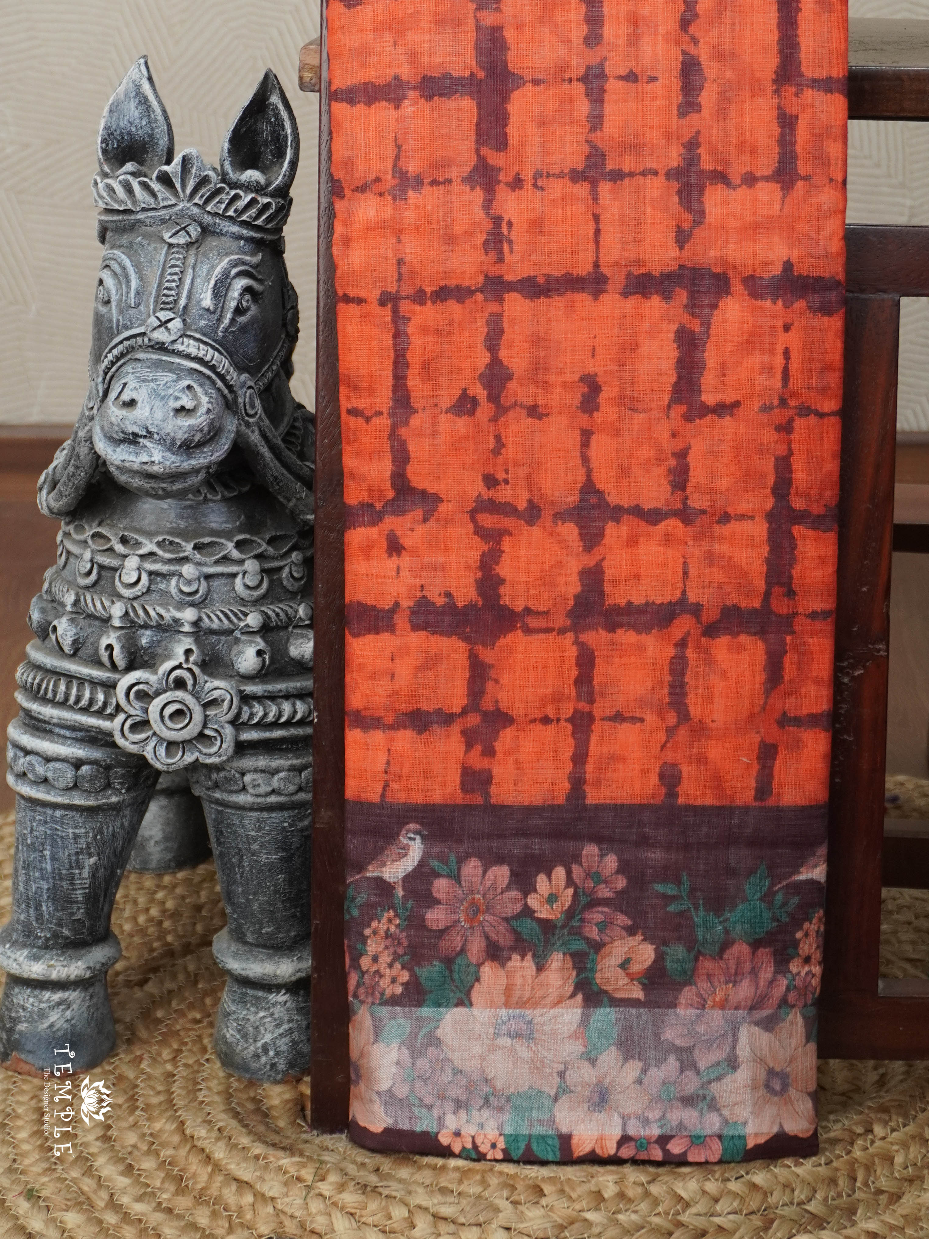 Linen Cotton Saree | TTDS2949