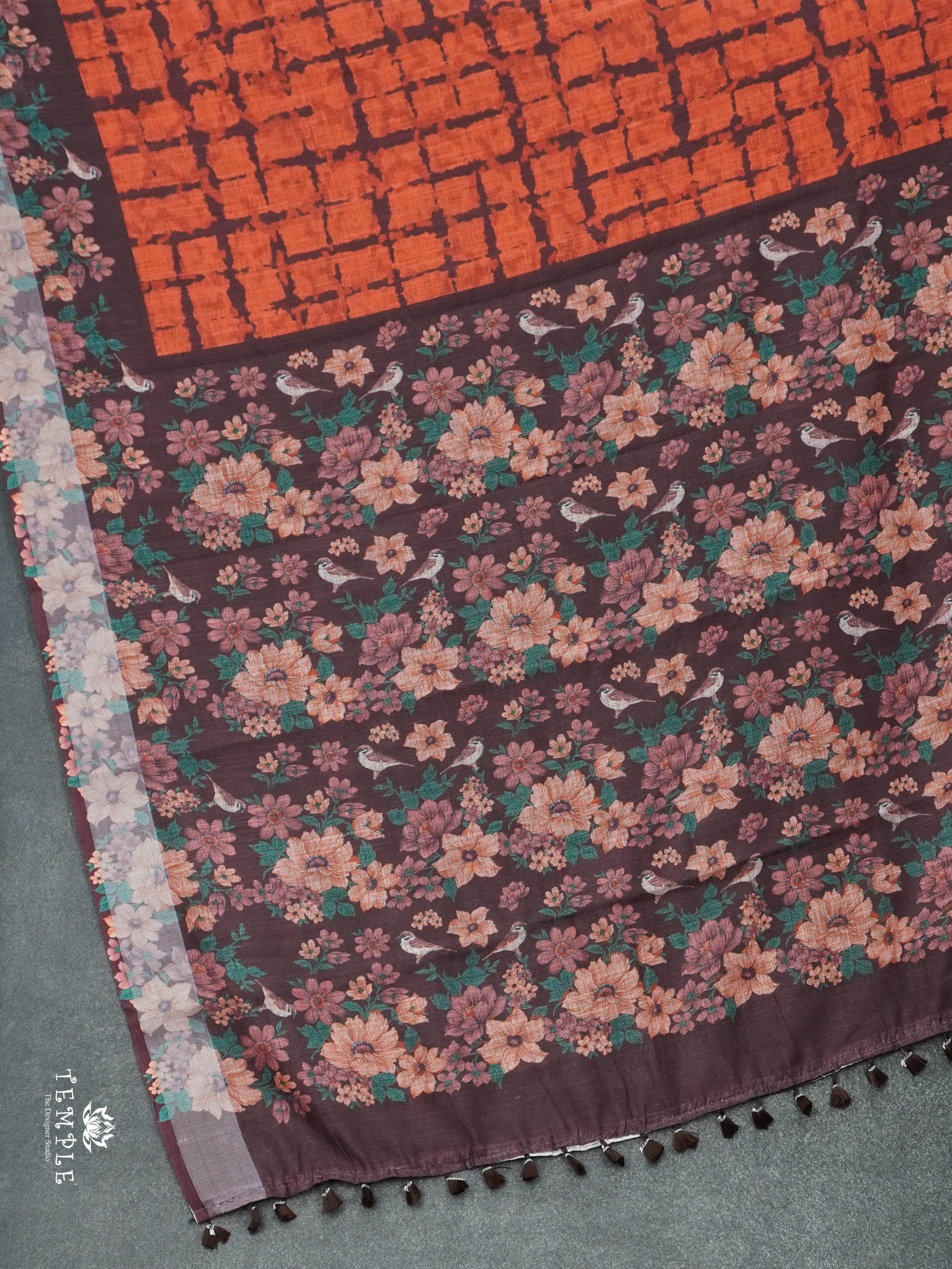 Linen Cotton Saree | TTDS2949