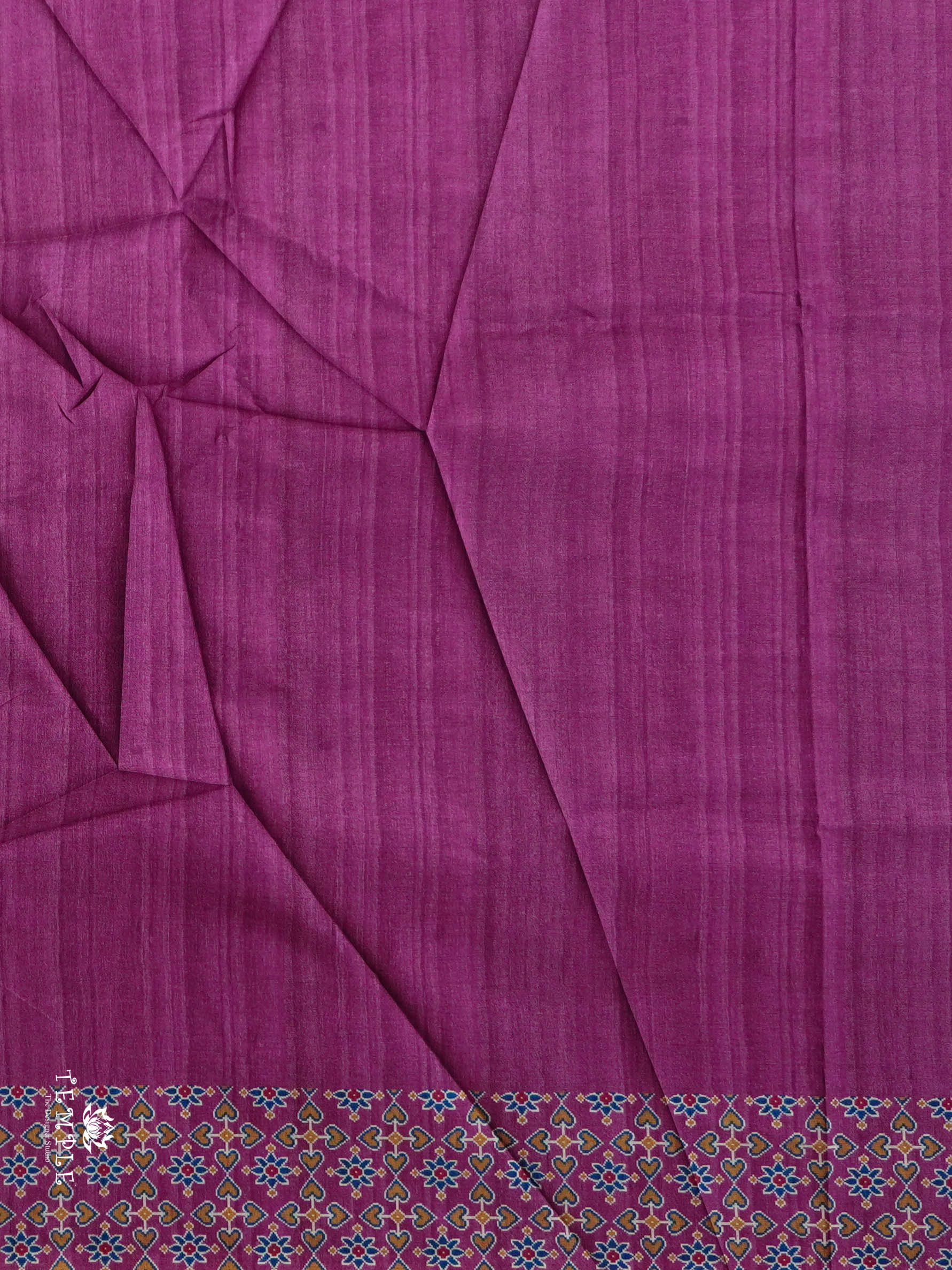 Printed Tussar Silk Saree | TTDS2956