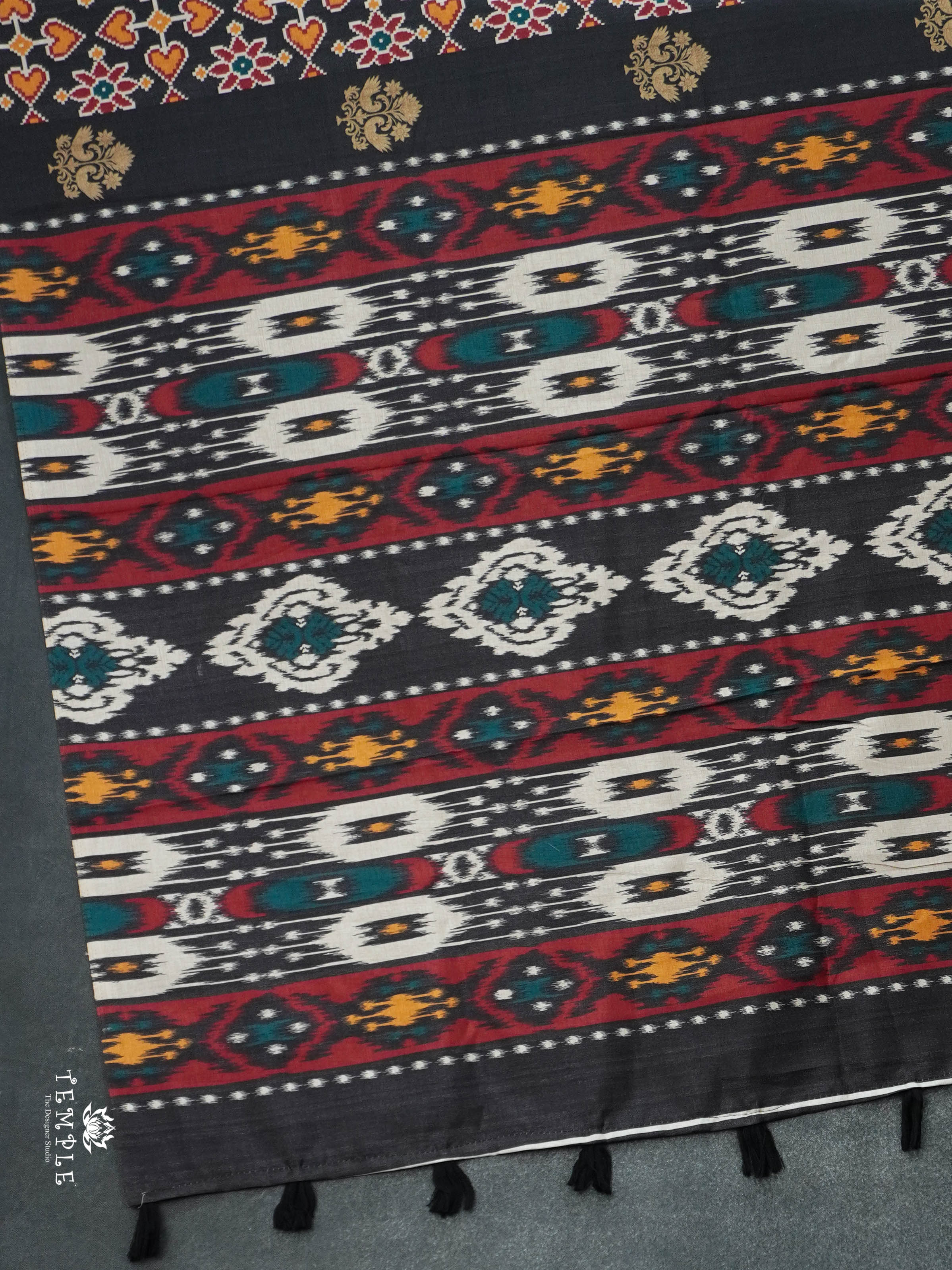 Printed Tussar Silk Saree | TTDS2956