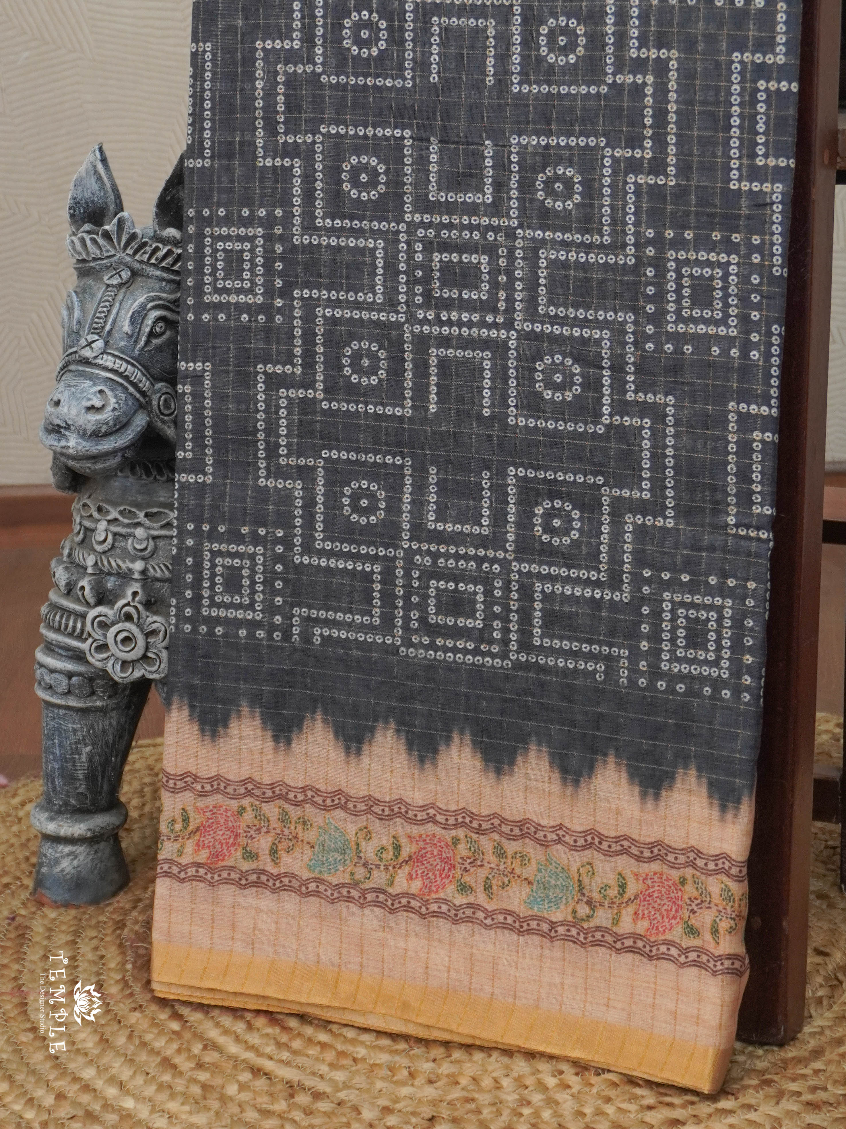 Linen Cotton Saree | TTDS2808