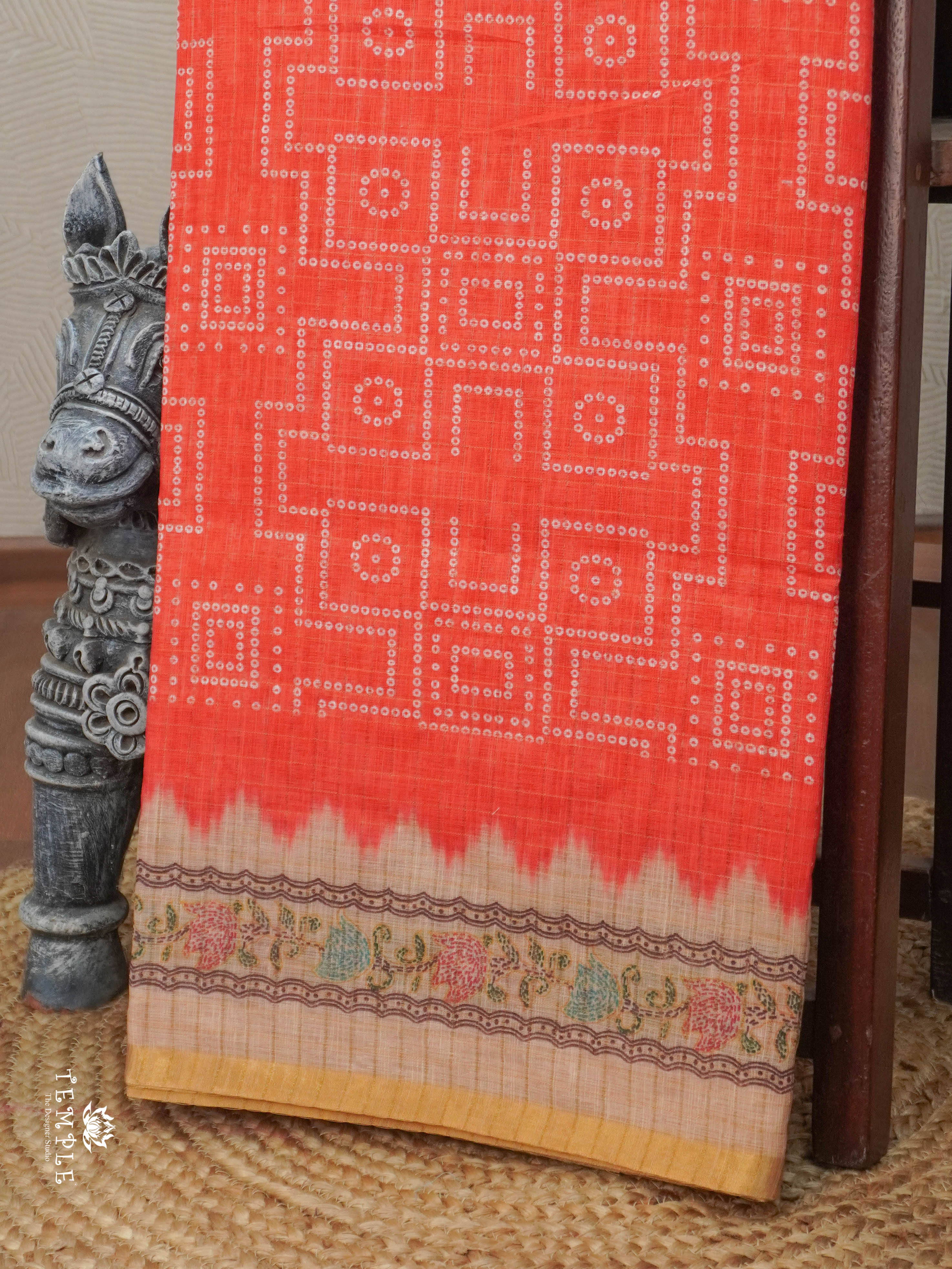 Linen Cotton Saree | TTDS2808