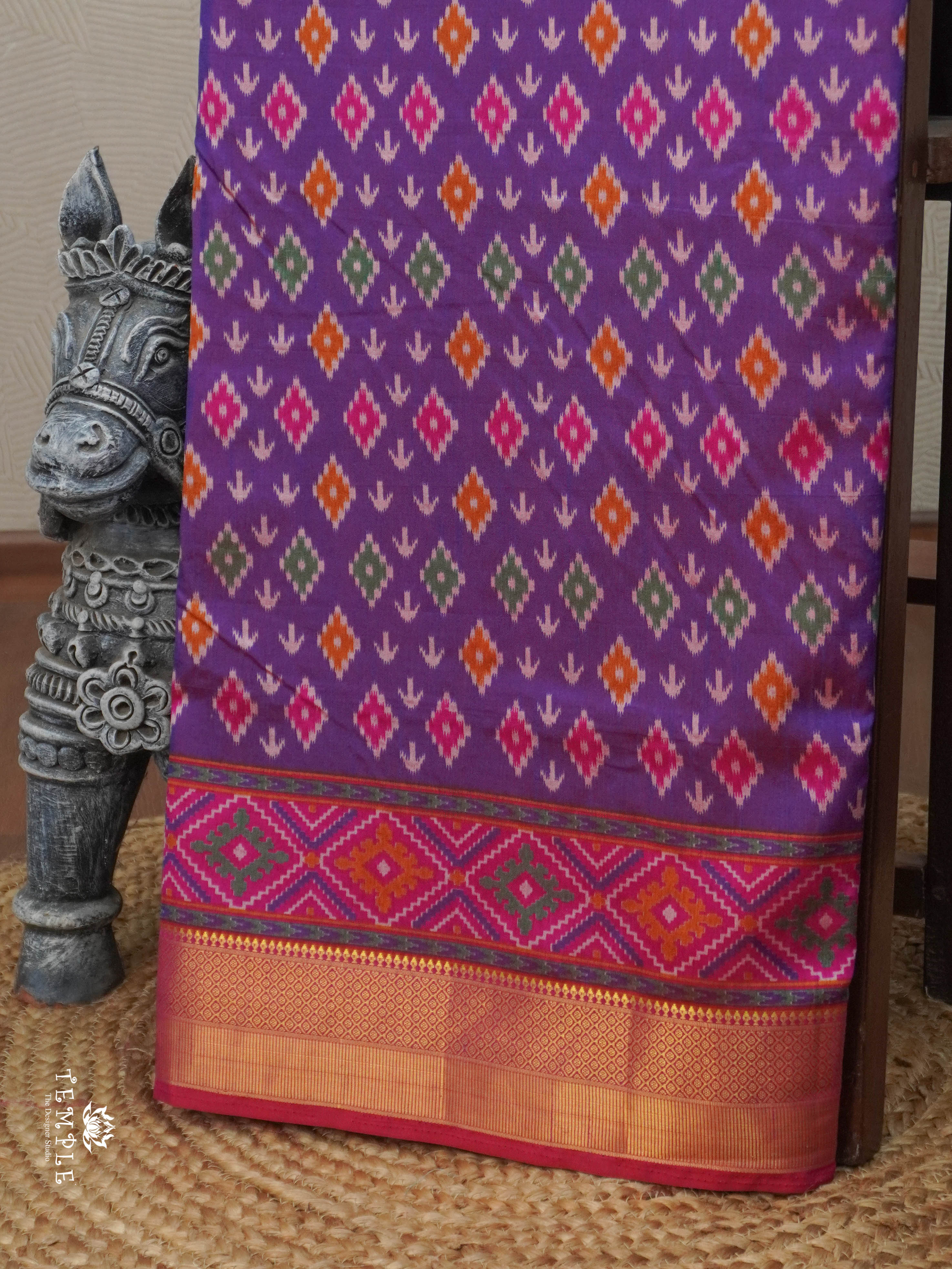 Printed Art Silk Saree | TTDS2953