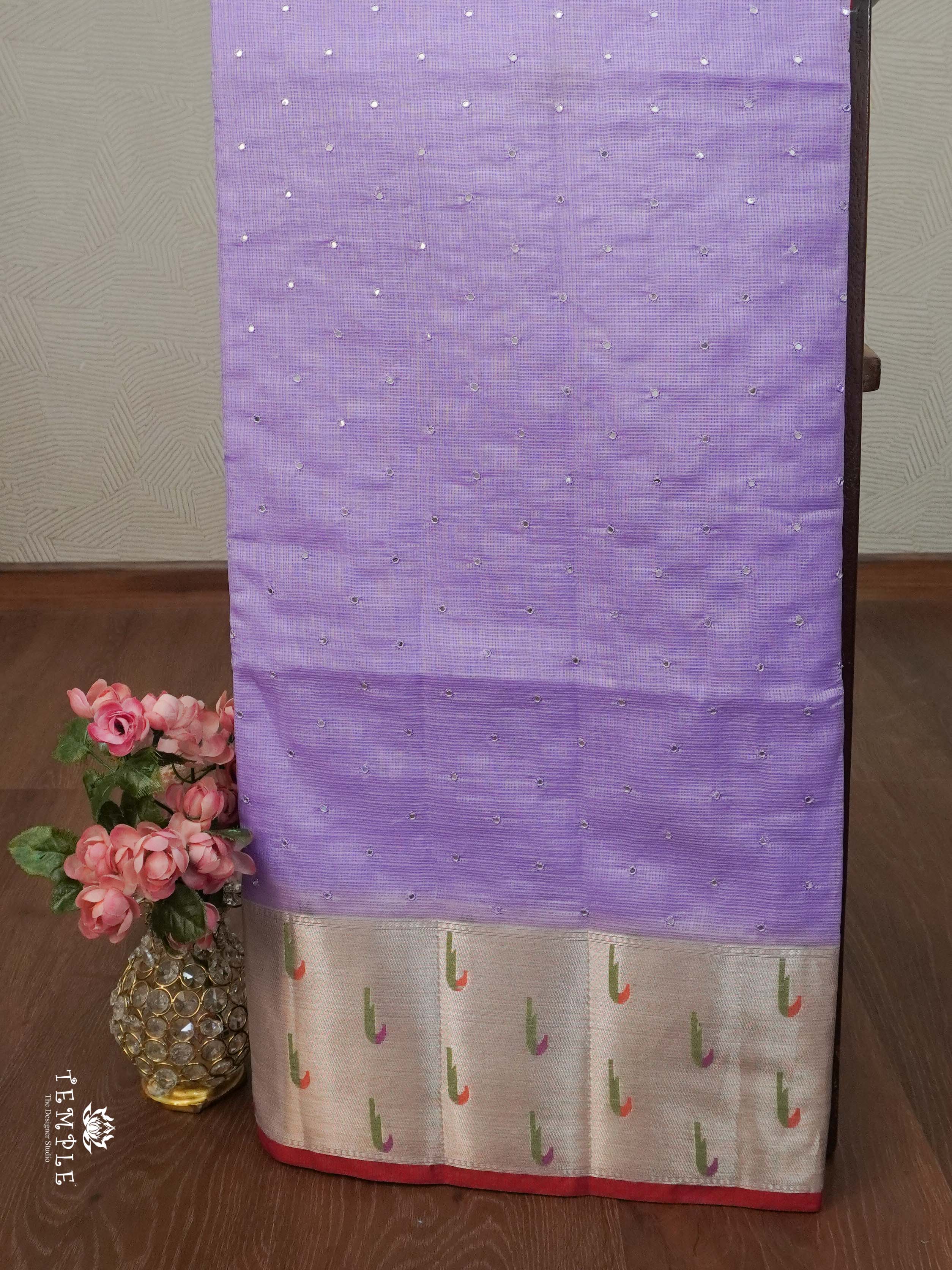 Zari Kota & Mirror Work Saree | TTDS2016