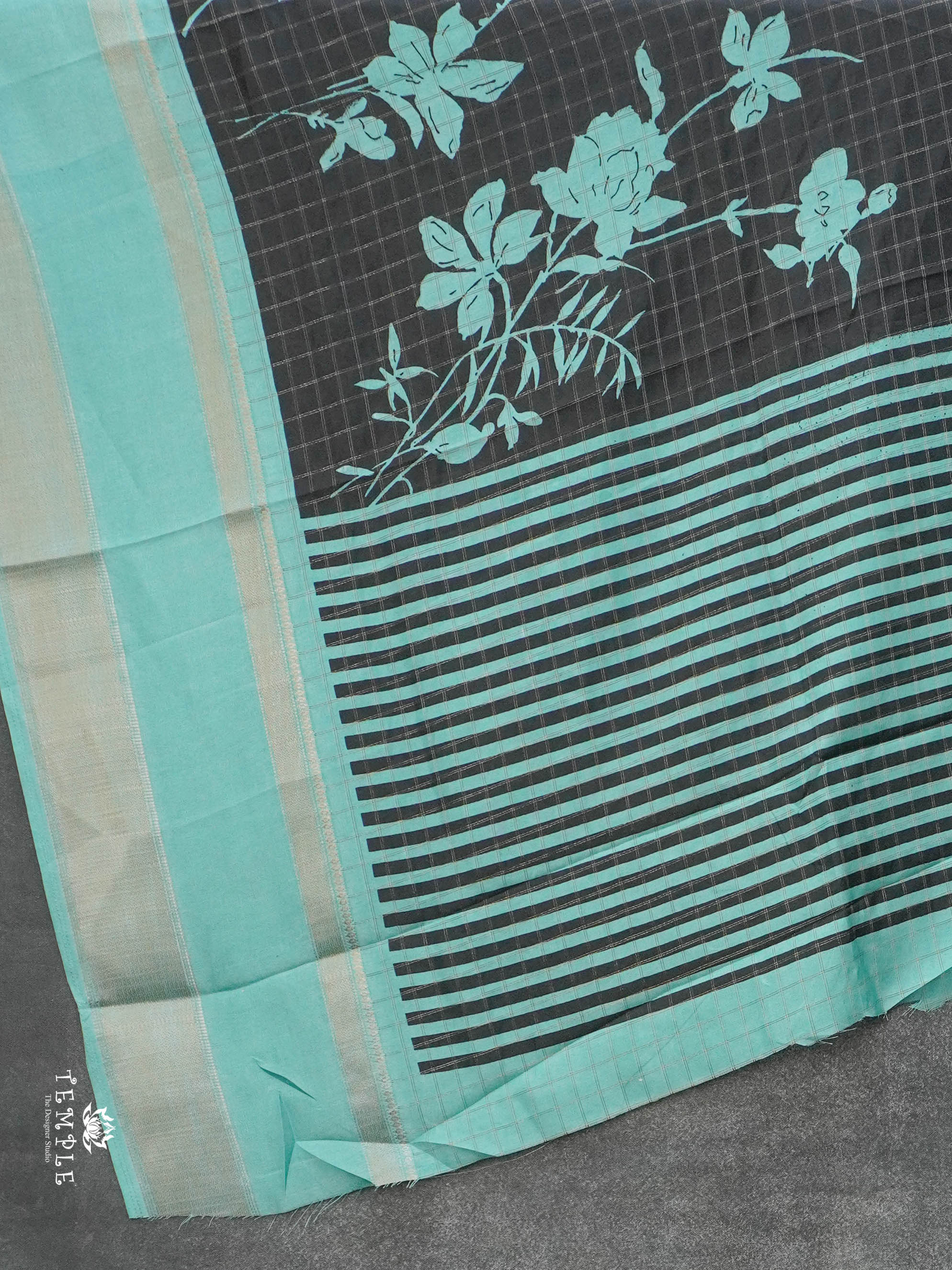 Fancy Checked Saree | TTDS2957