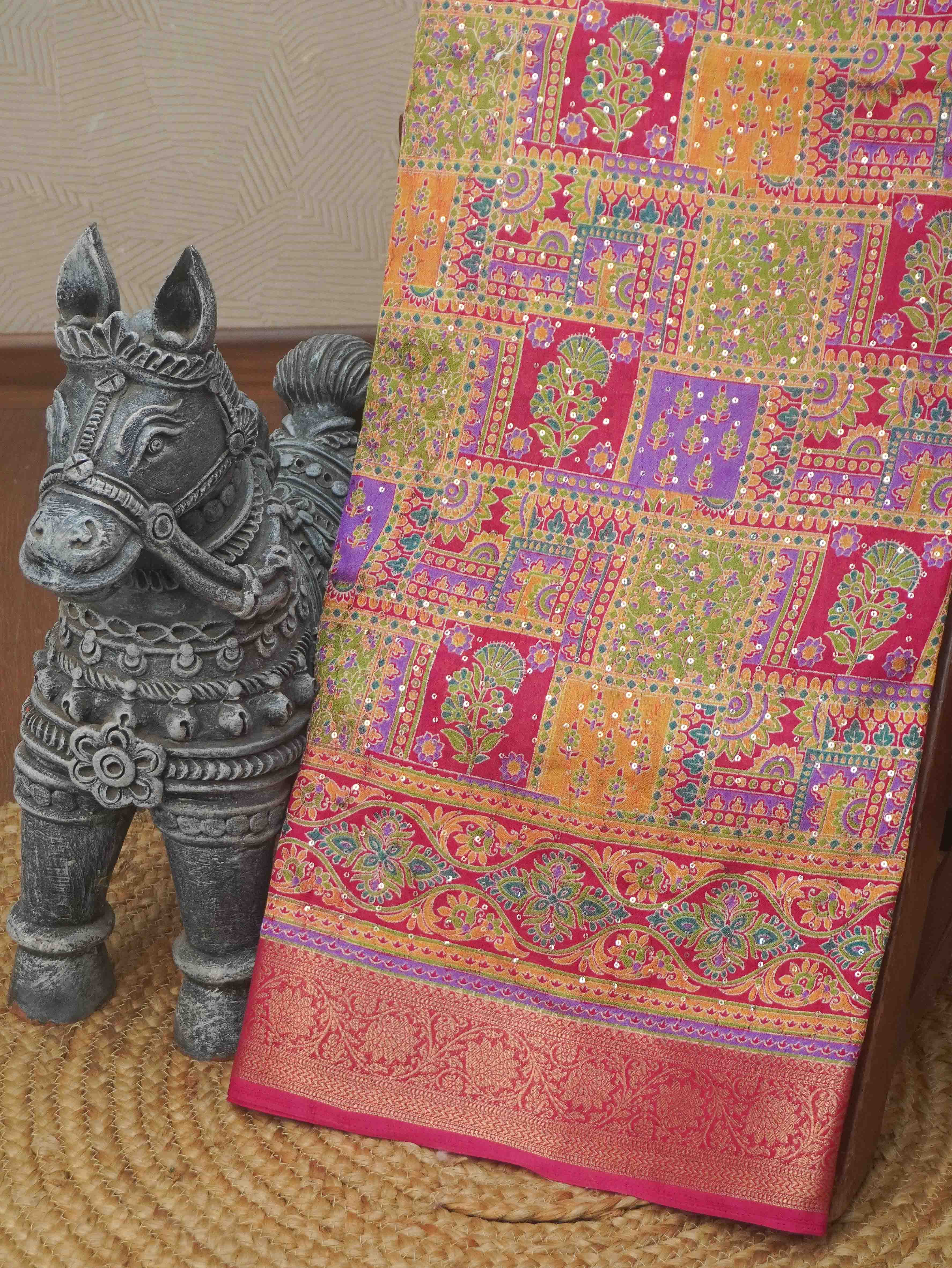 Printed Georgette Saree | TTDS3258