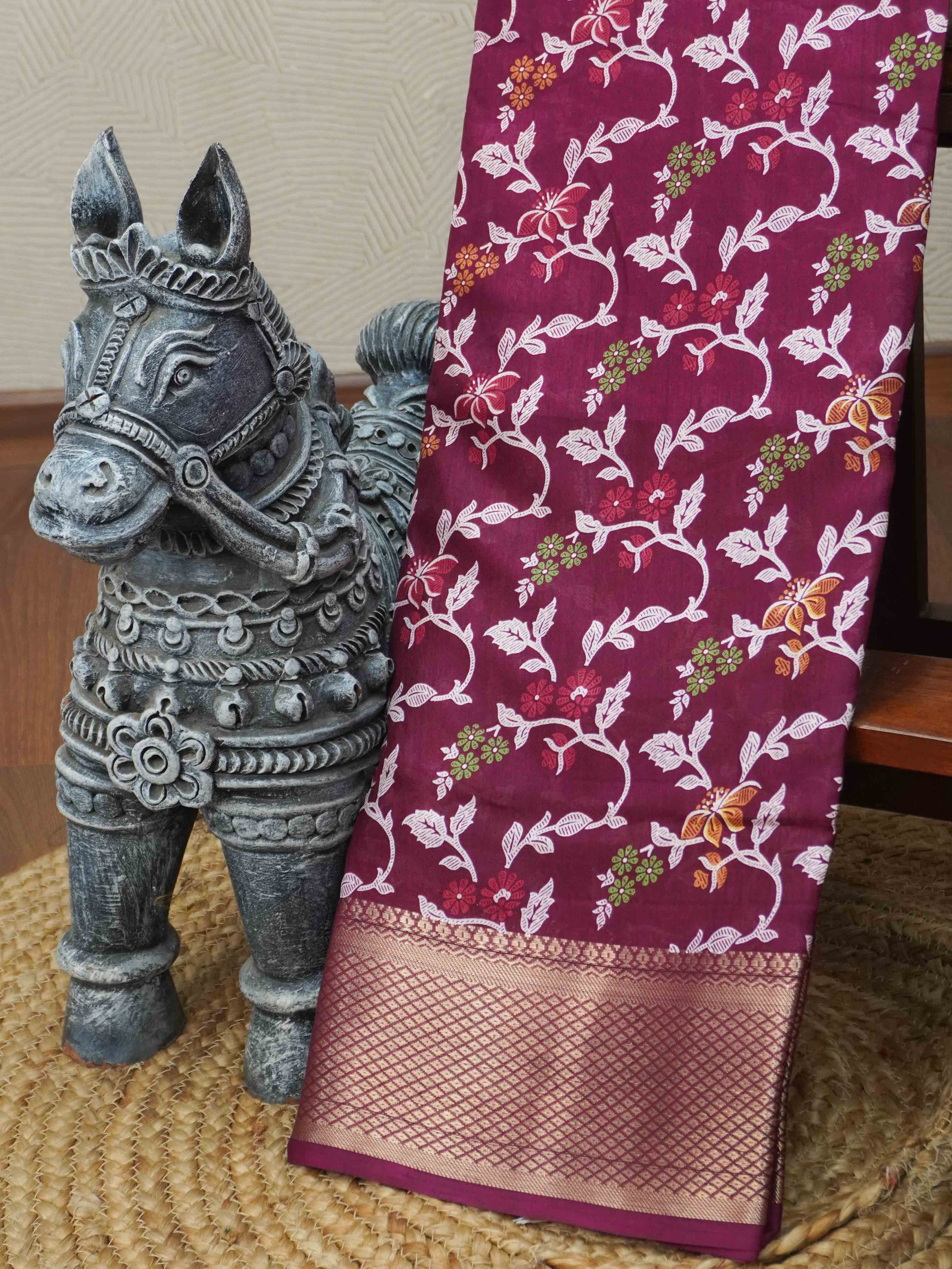 Printed Dola Saree | TTDS3394
