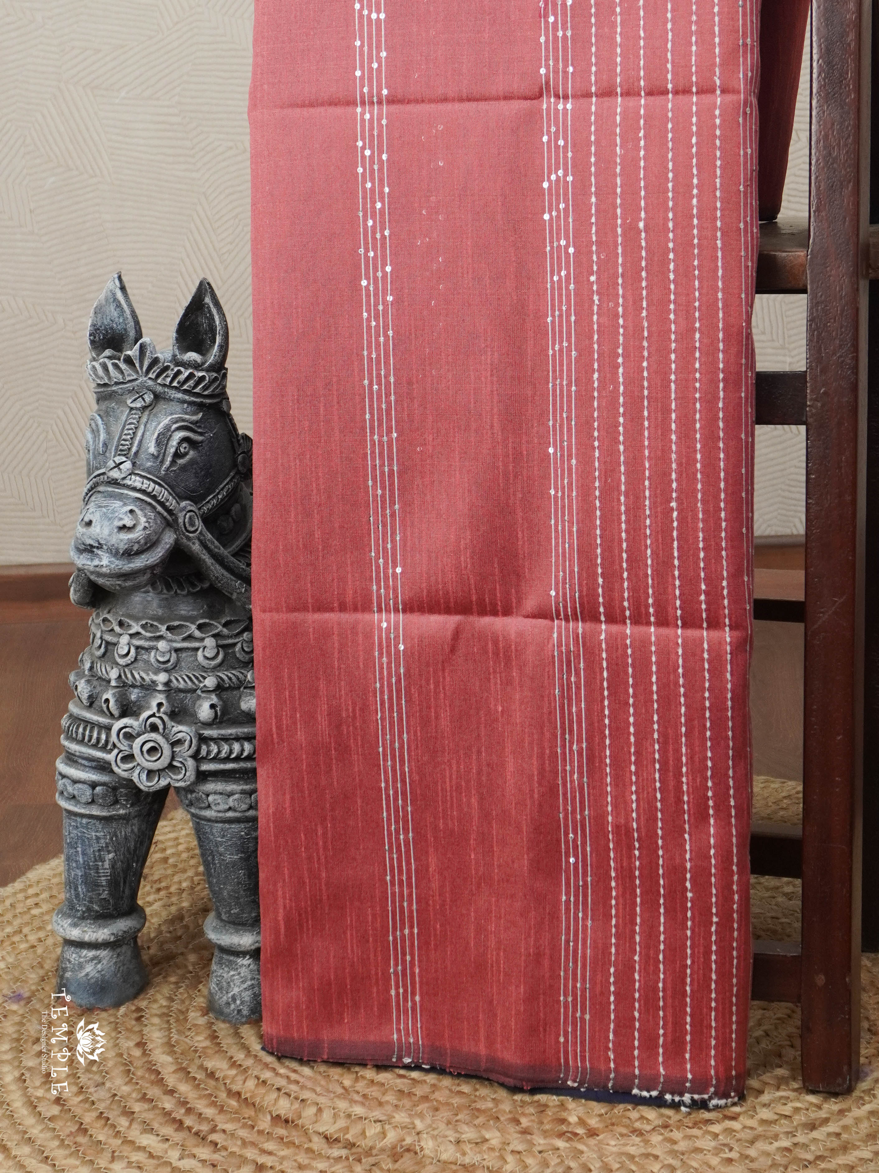 Raw Silk Saree with sequins Work | TTDS2100