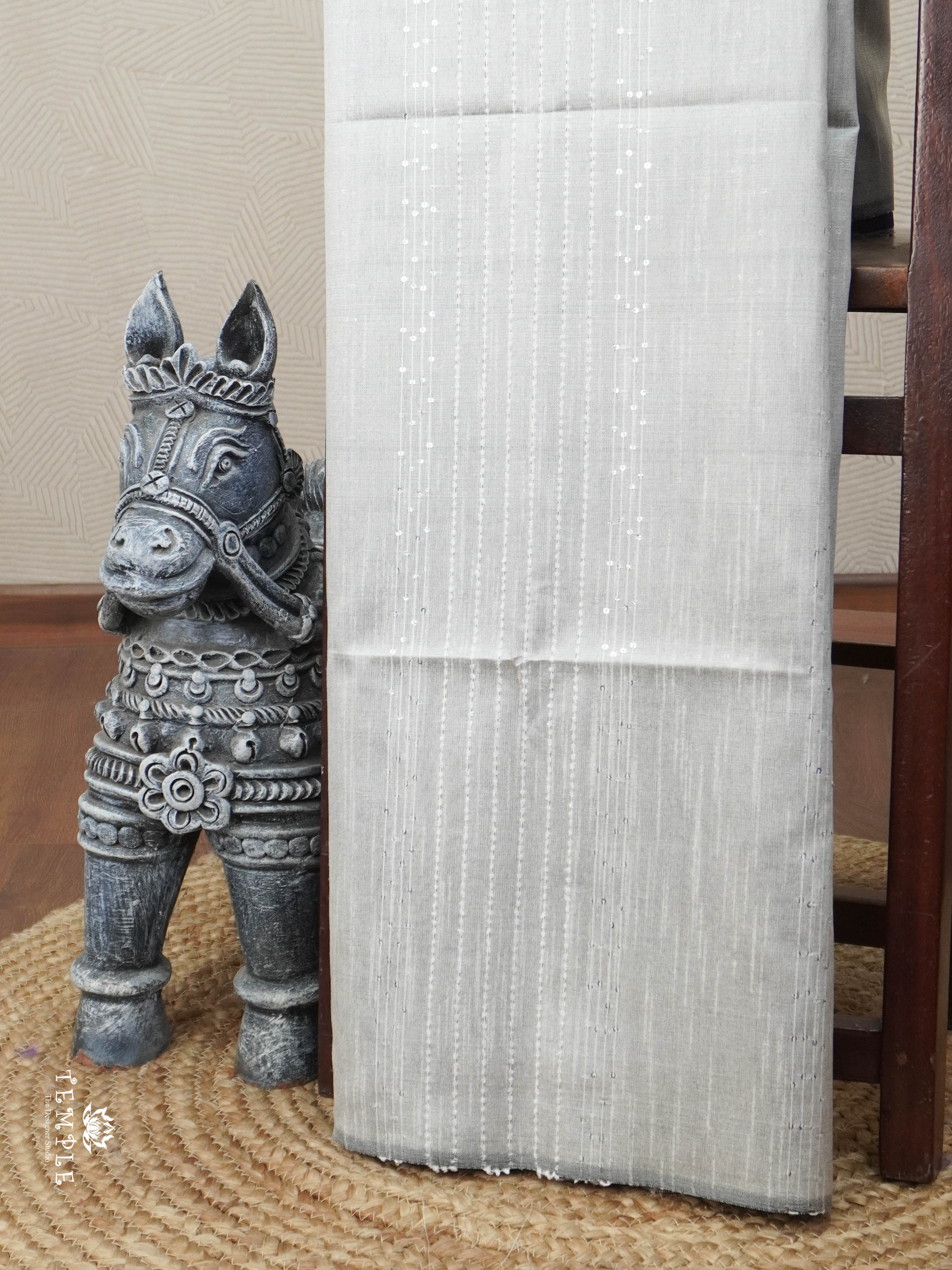 Raw Silk Saree with sequins Work | TTDS2100