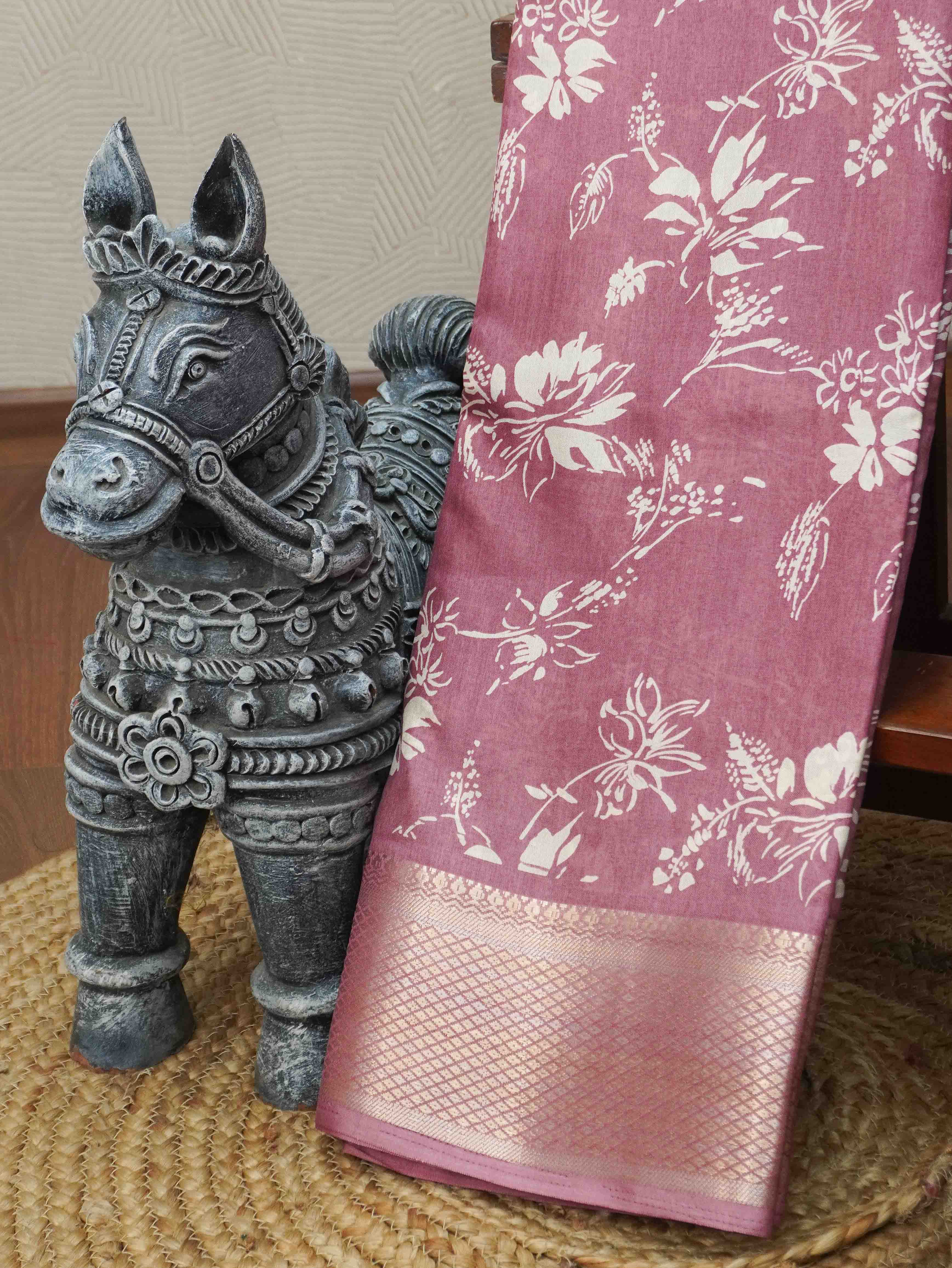 Printed Dola Saree | TTDS3395