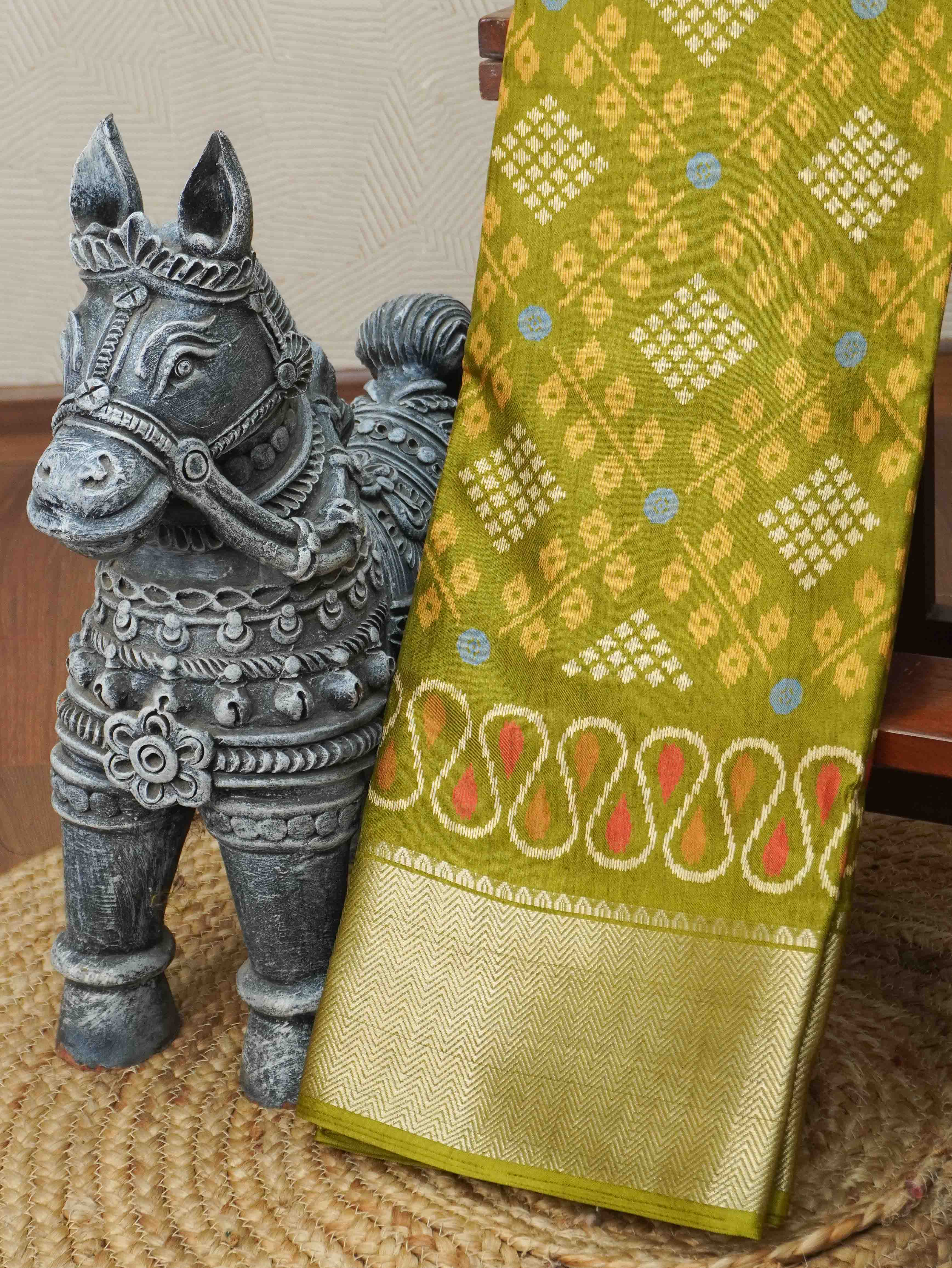 Printed Dola Saree | TTDS3396