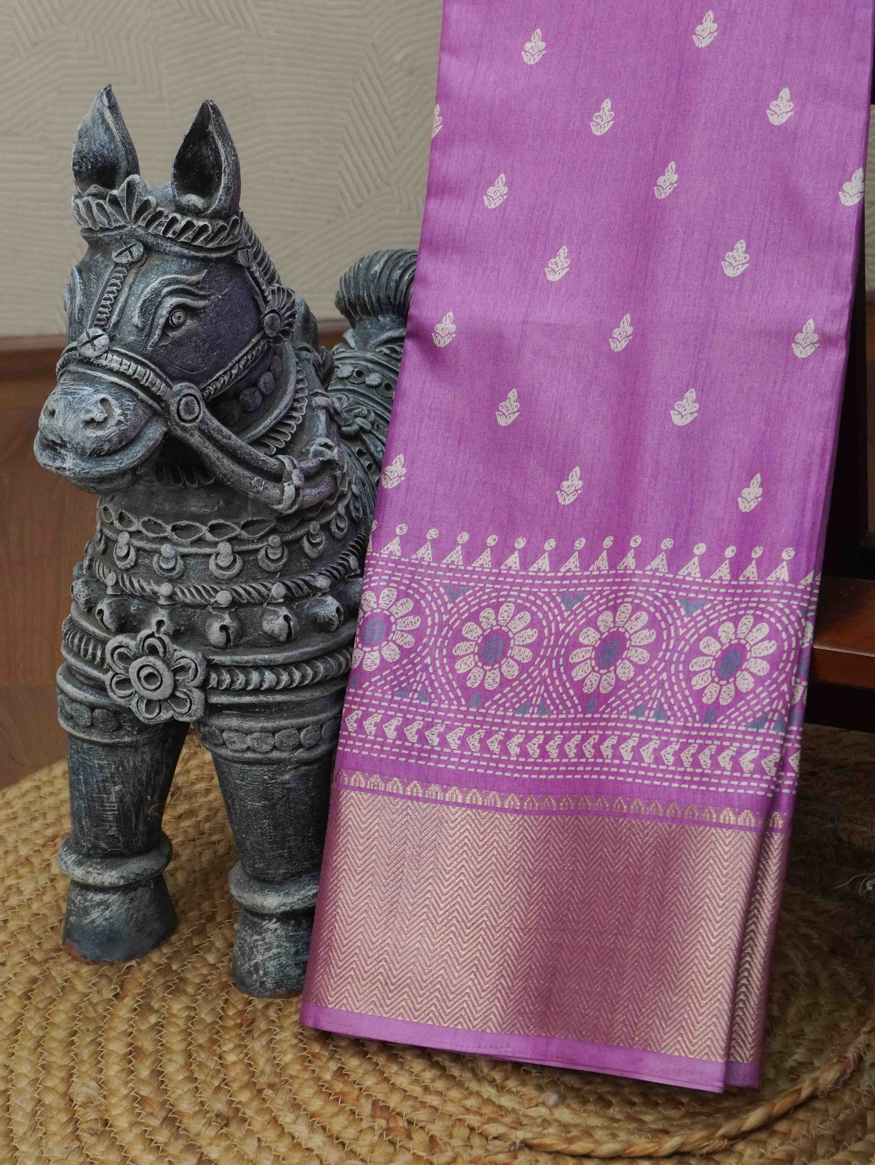 Printed Dola Saree | TTDS3397