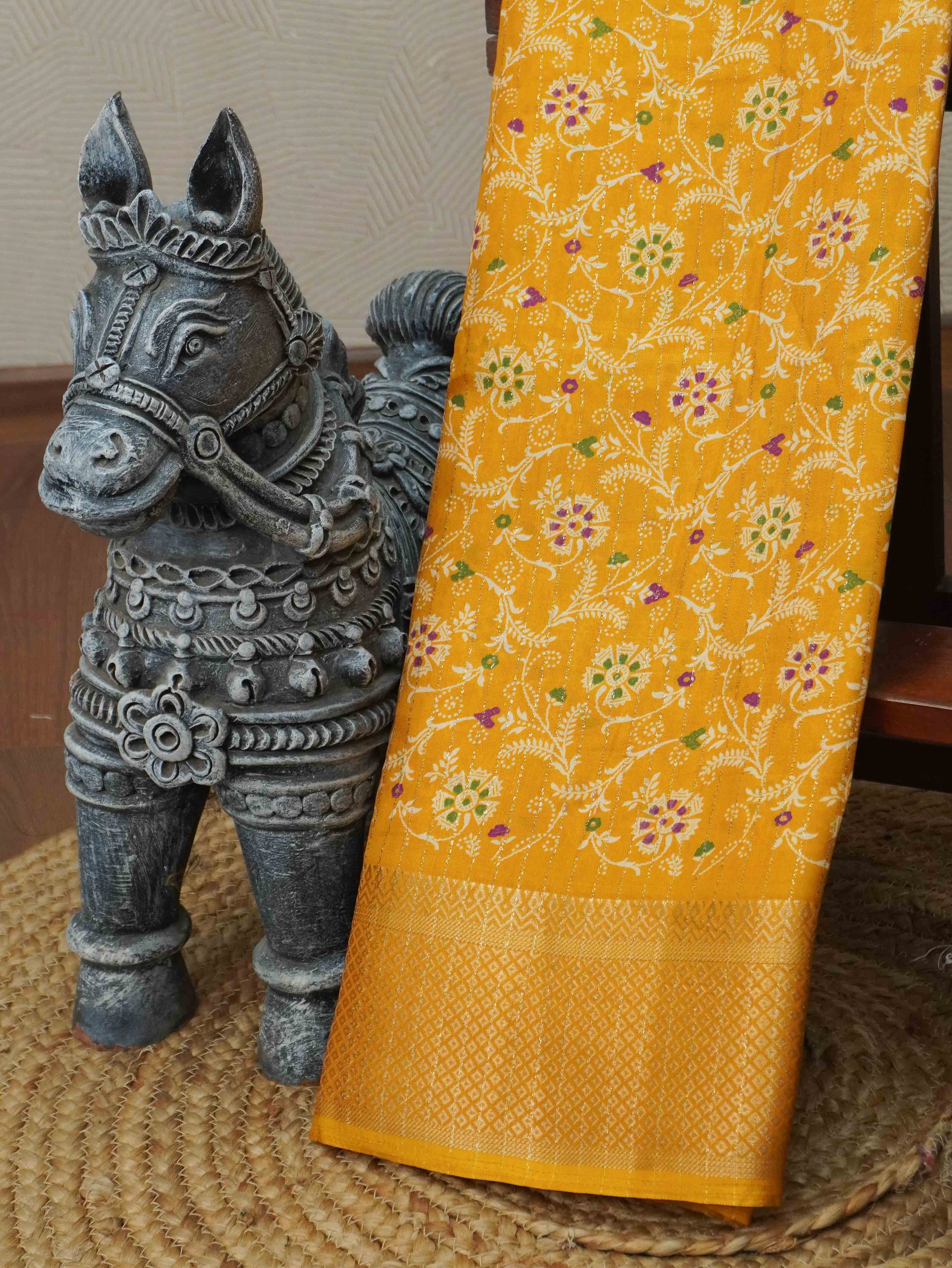 Printed Dola Saree | TTDS3400