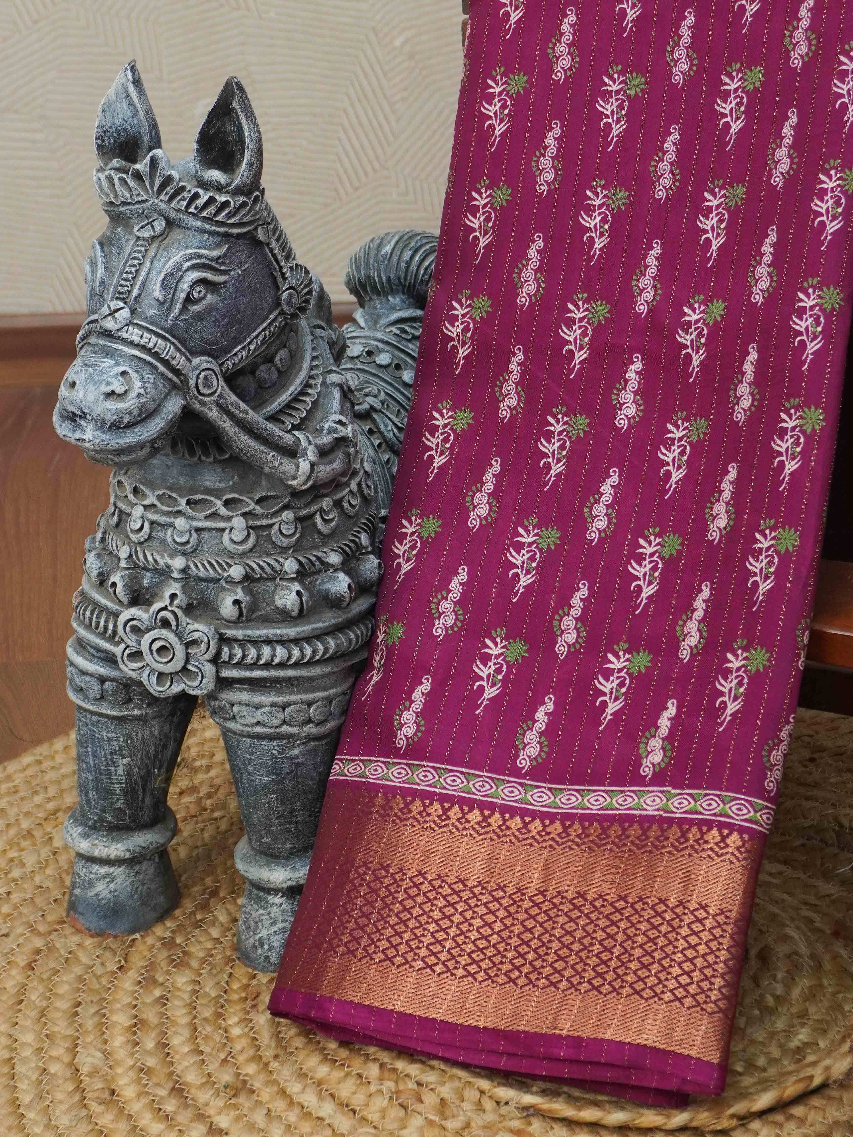 Printed Dola Saree | TTDS3401
