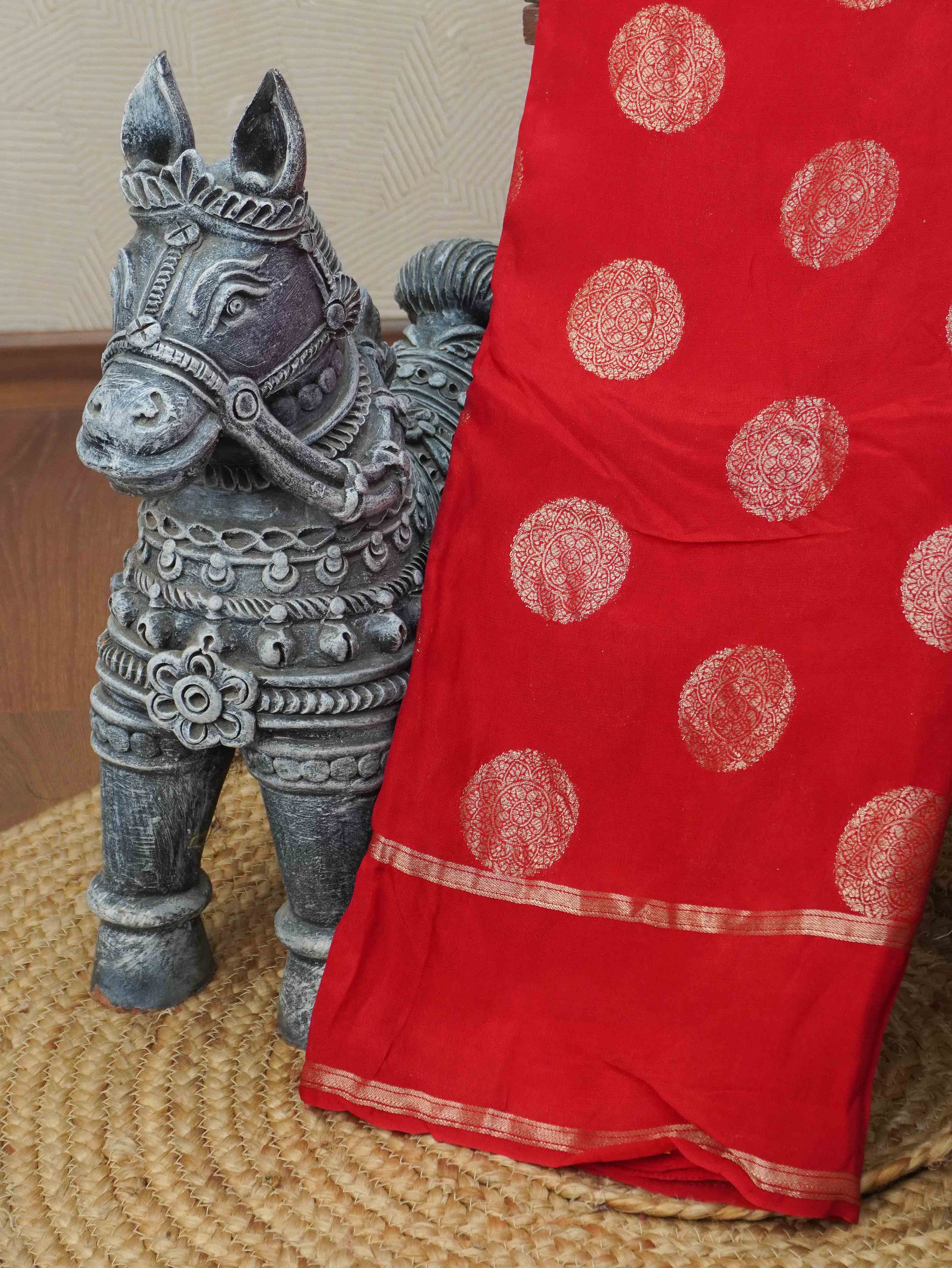 Linen Viscose Saree | TTDS3398