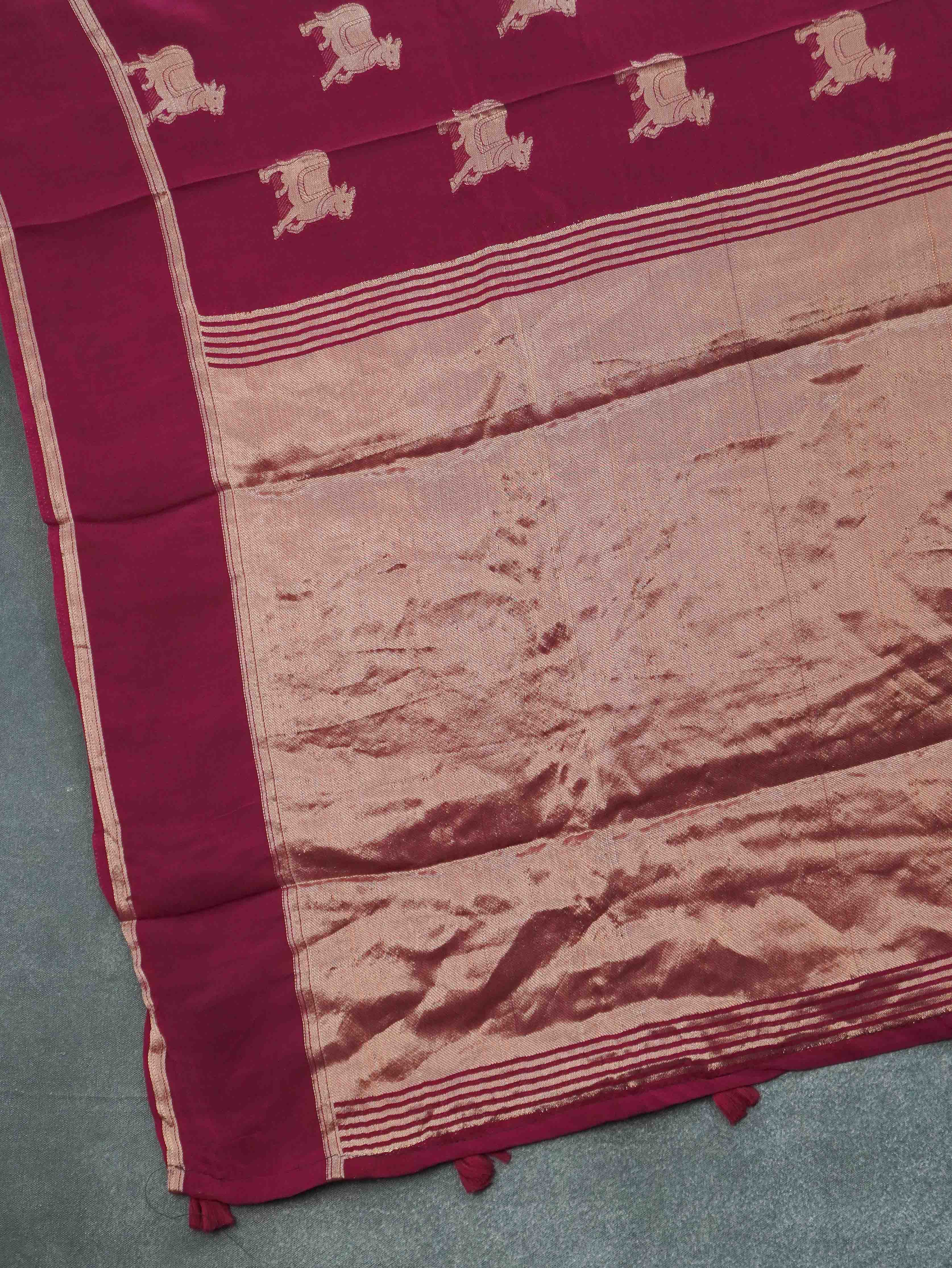 Linen Viscose Saree | TTDS3416