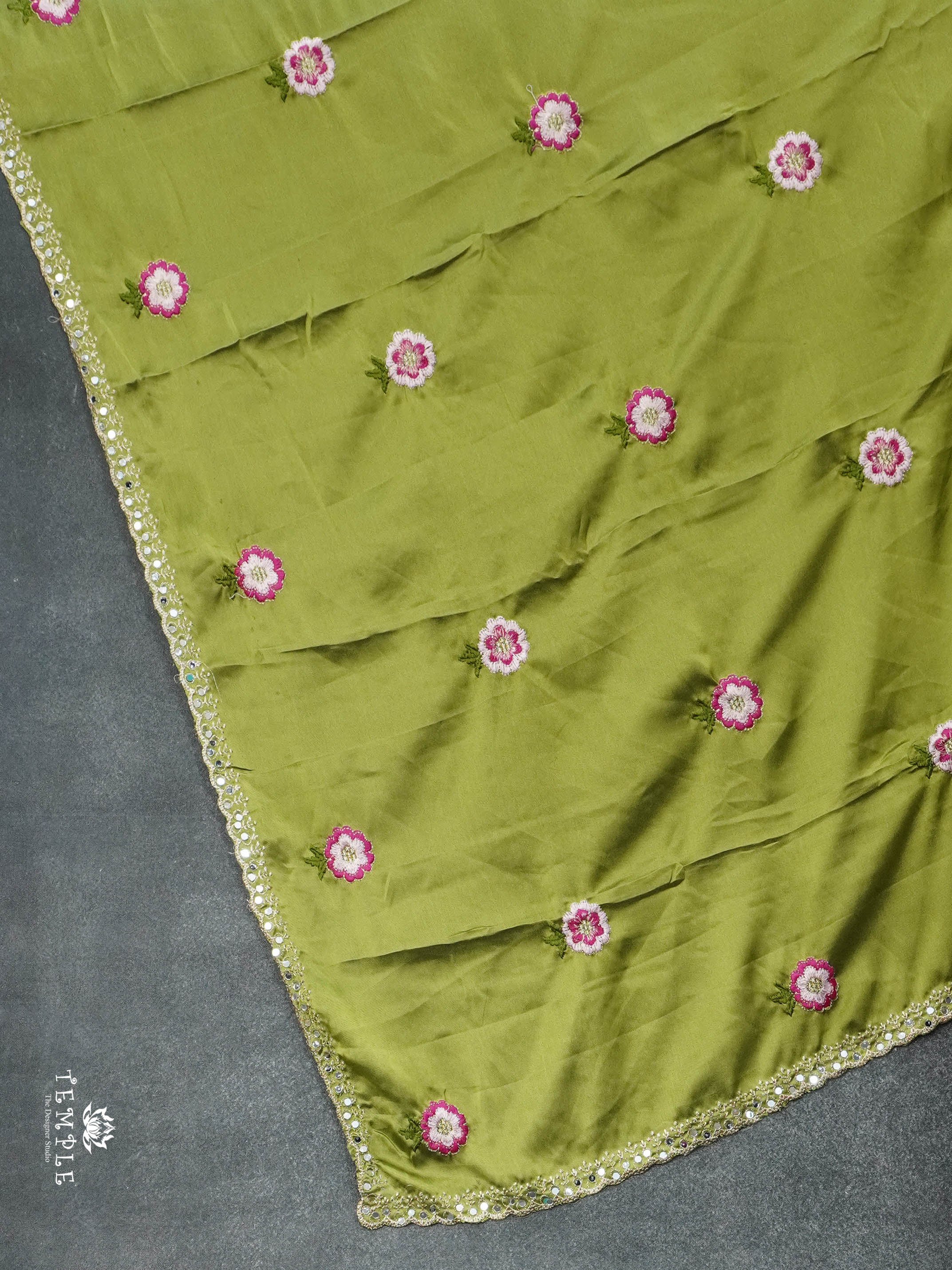 Designer Saree With Embroidery Pattern | TTDS2971