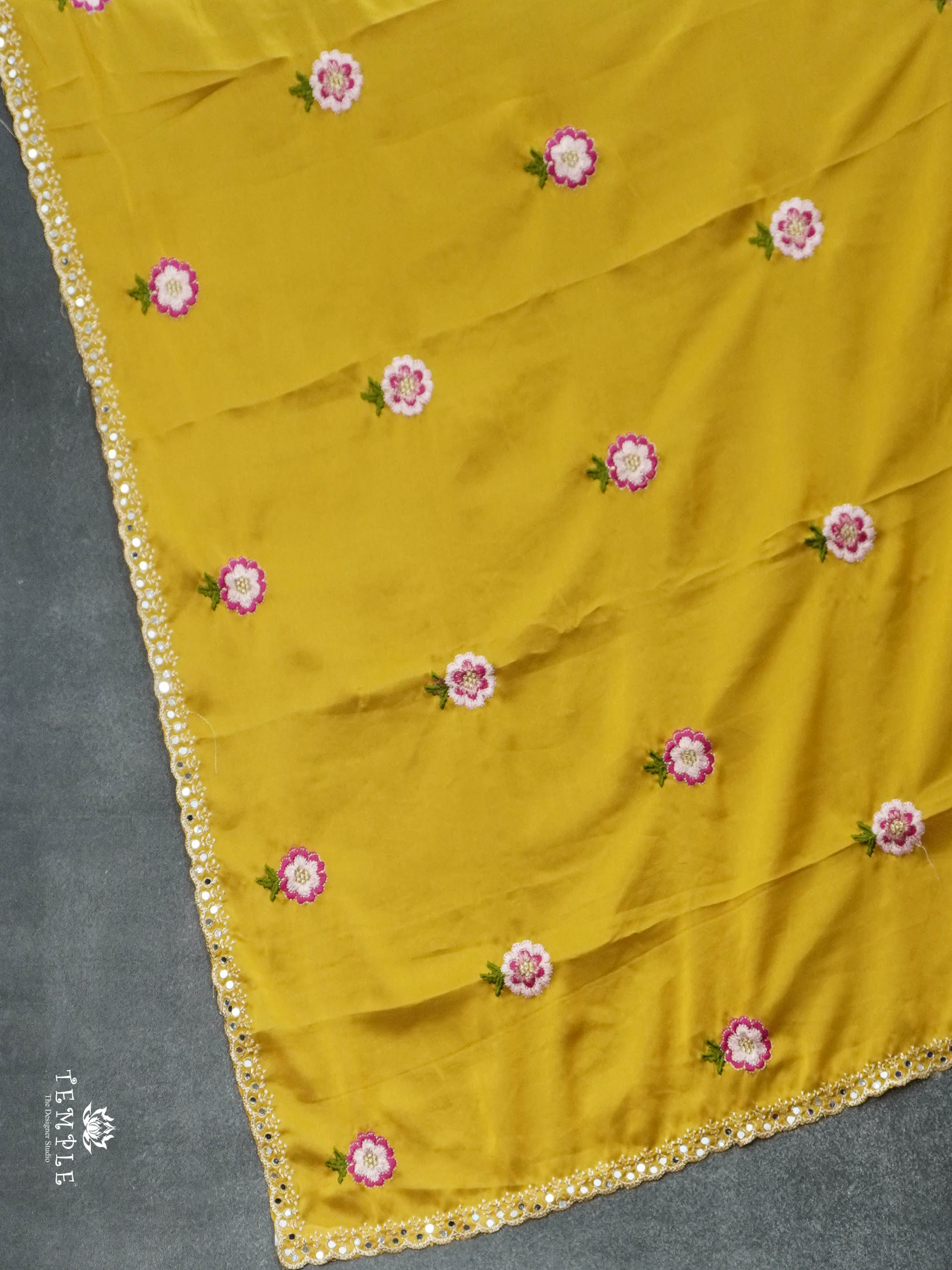 Designer Saree With Embroidery Pattern | TTDS2971