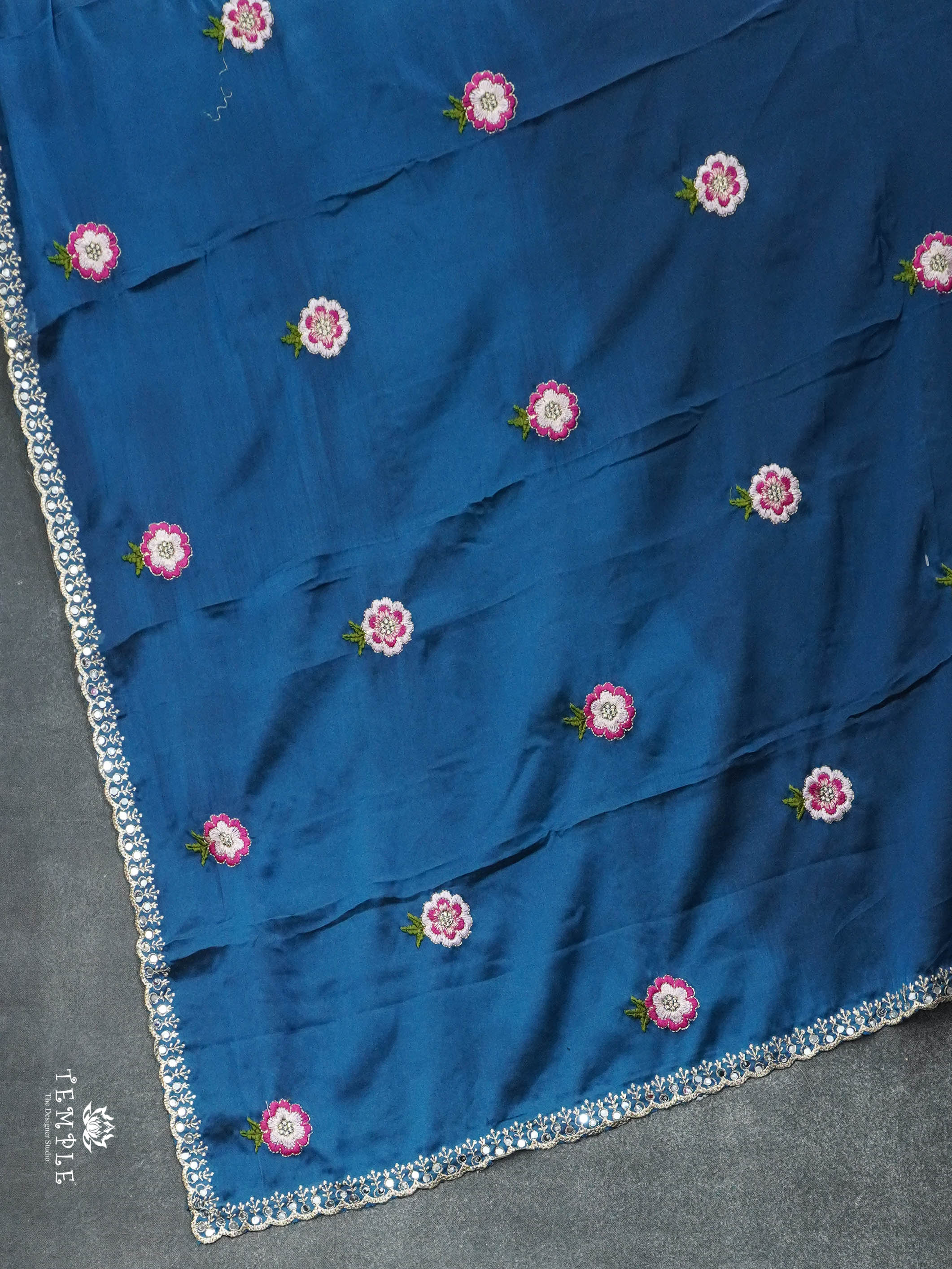 Designer Saree With Embroidery Pattern | TTDS2971