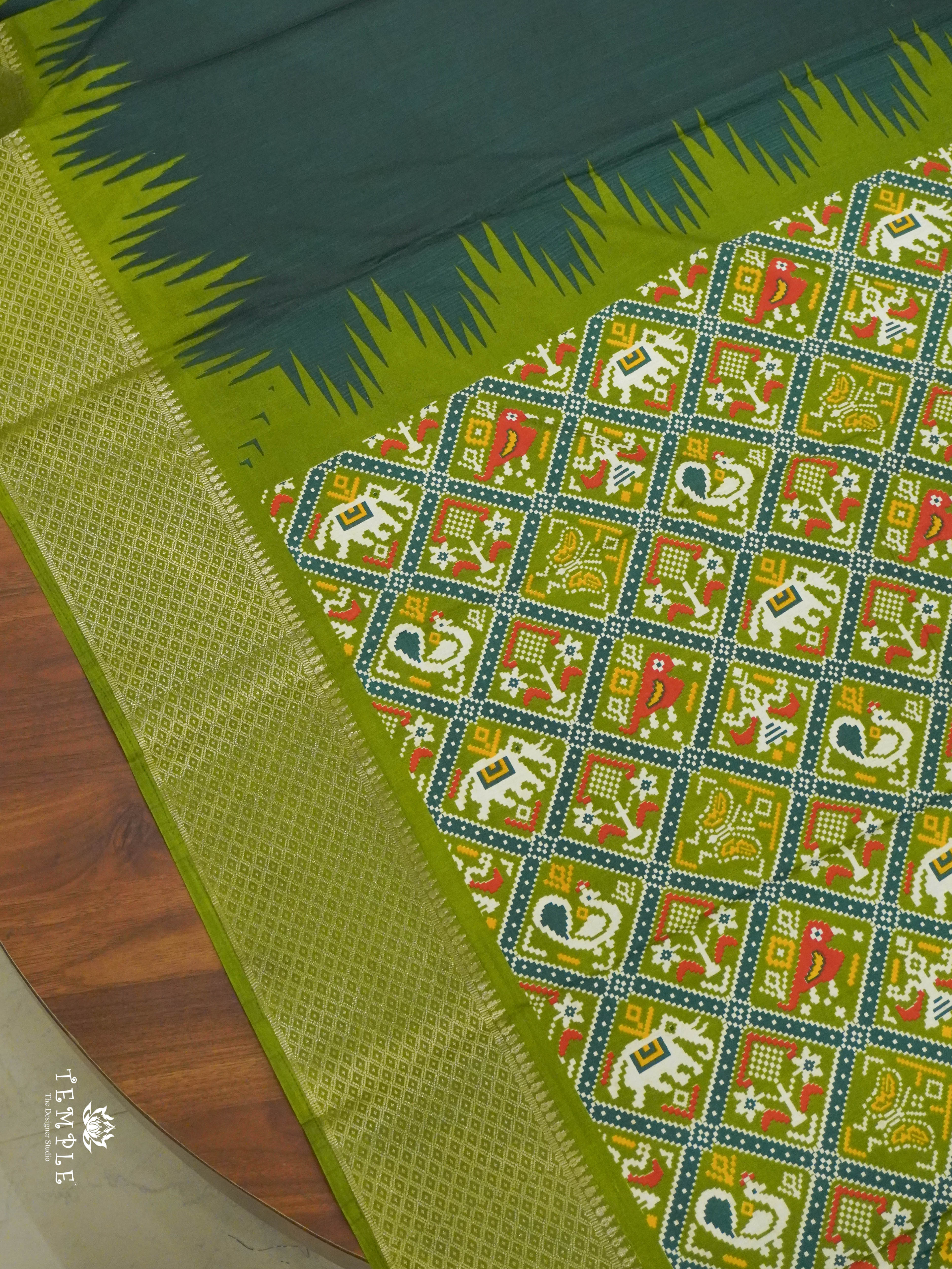 Dola Silk Saree With Temple Border | TTDS1496 | PRE BOOKING