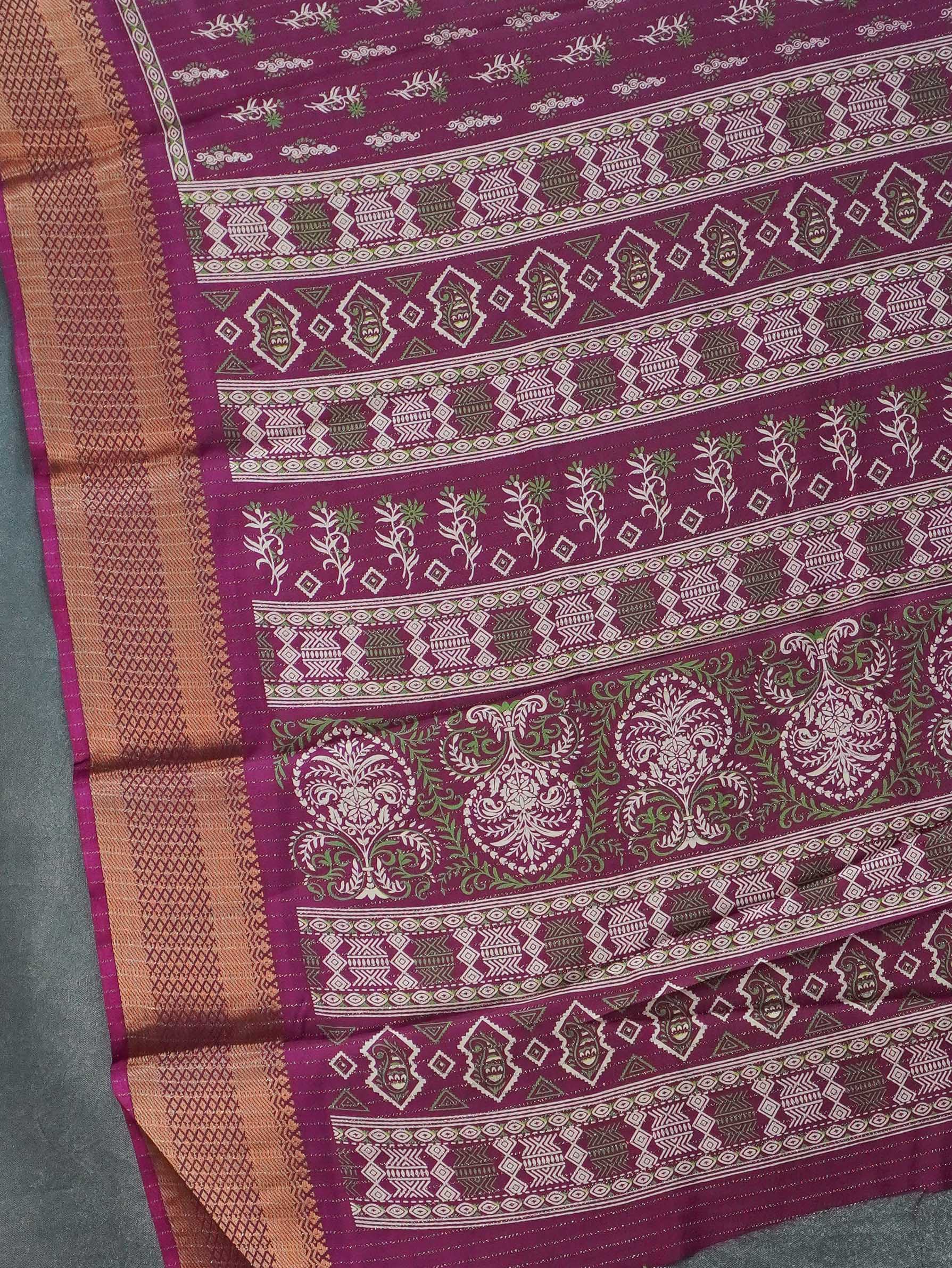 Printed Dola Saree | TTDS3401