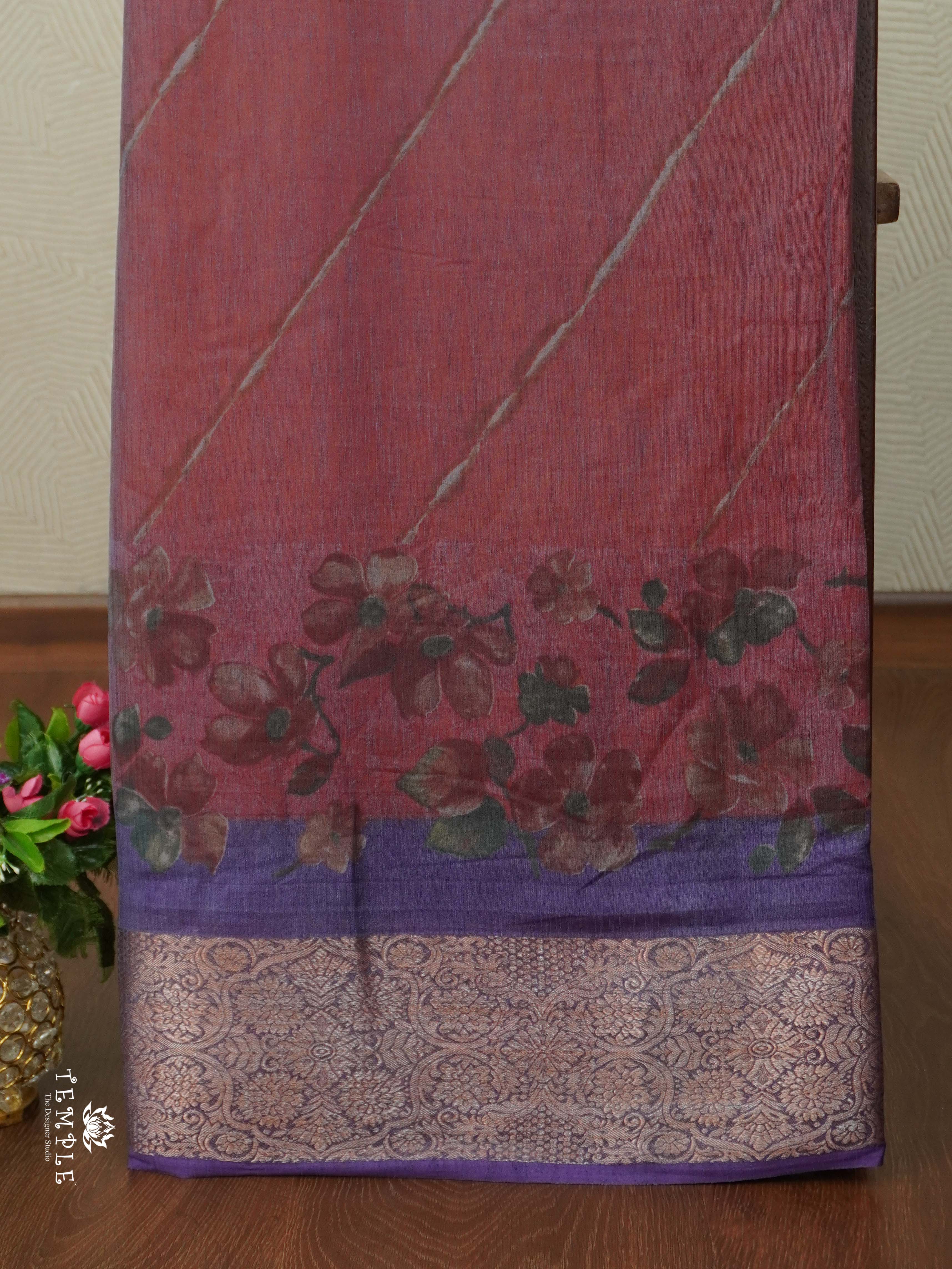 Floral Pattern Georgette Sarees | TTDS2518