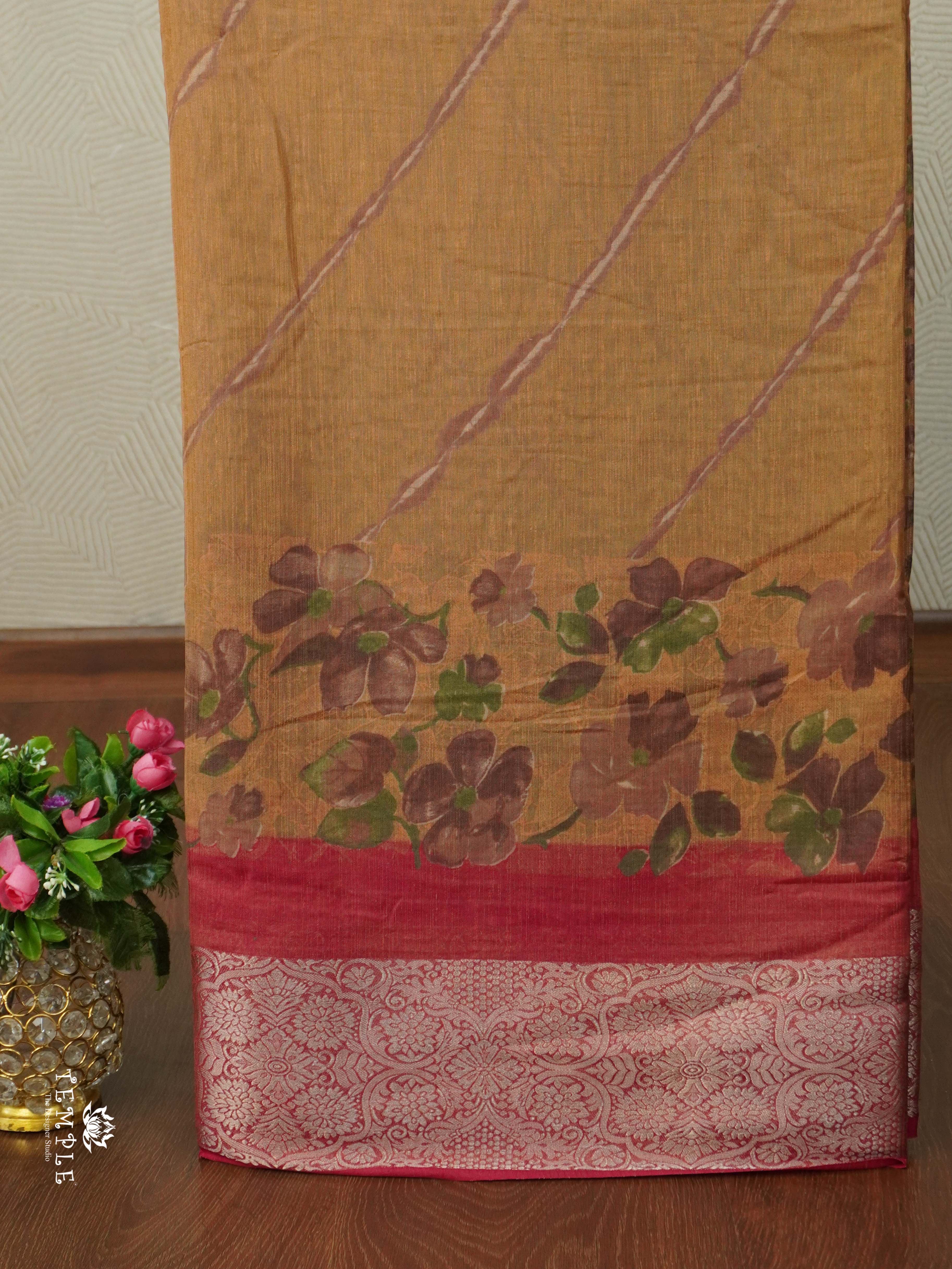 Floral Pattern Georgette Sarees | TTDS2518