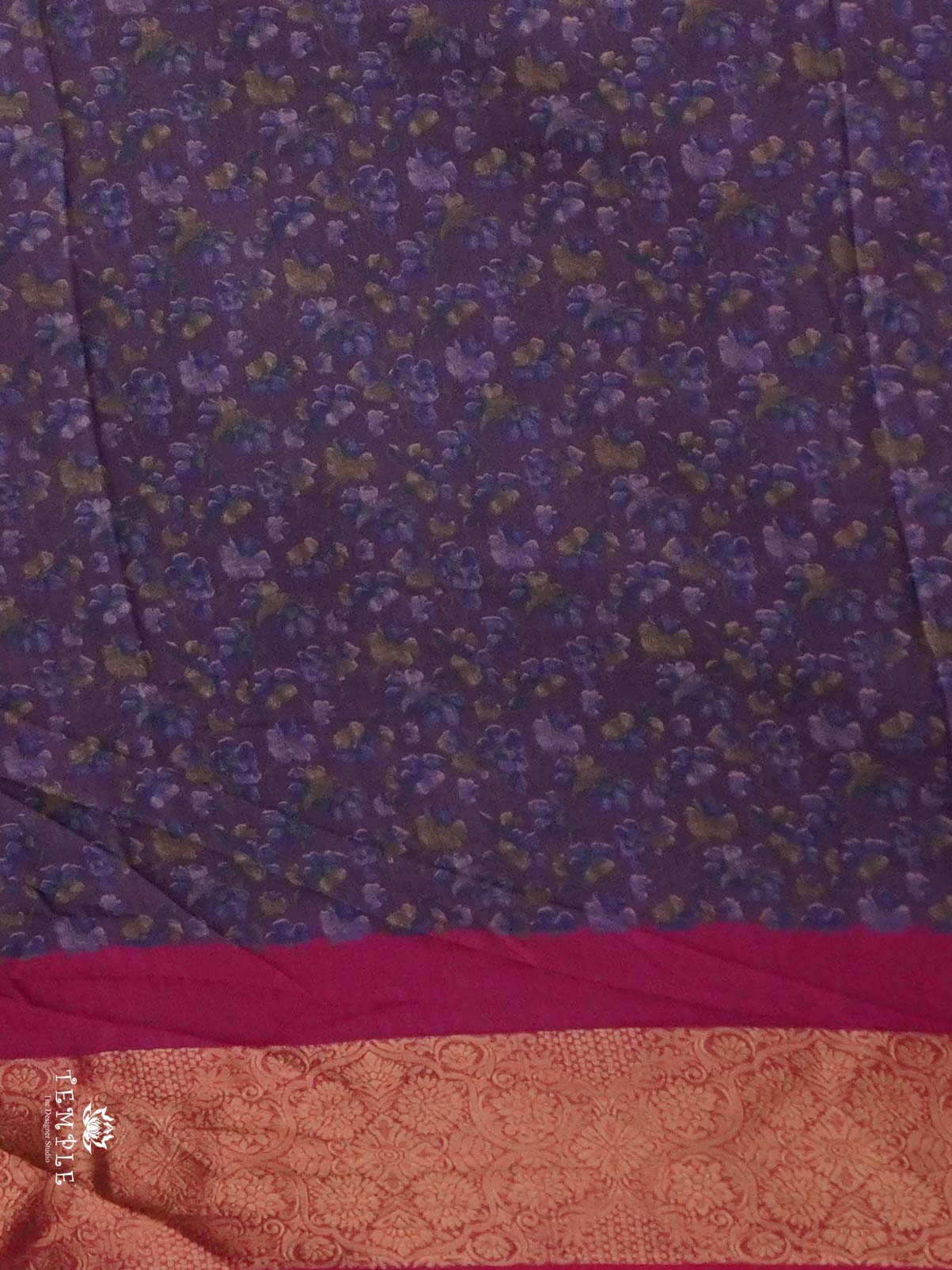 Floral Pattern Georgette Sarees | TTDS2518