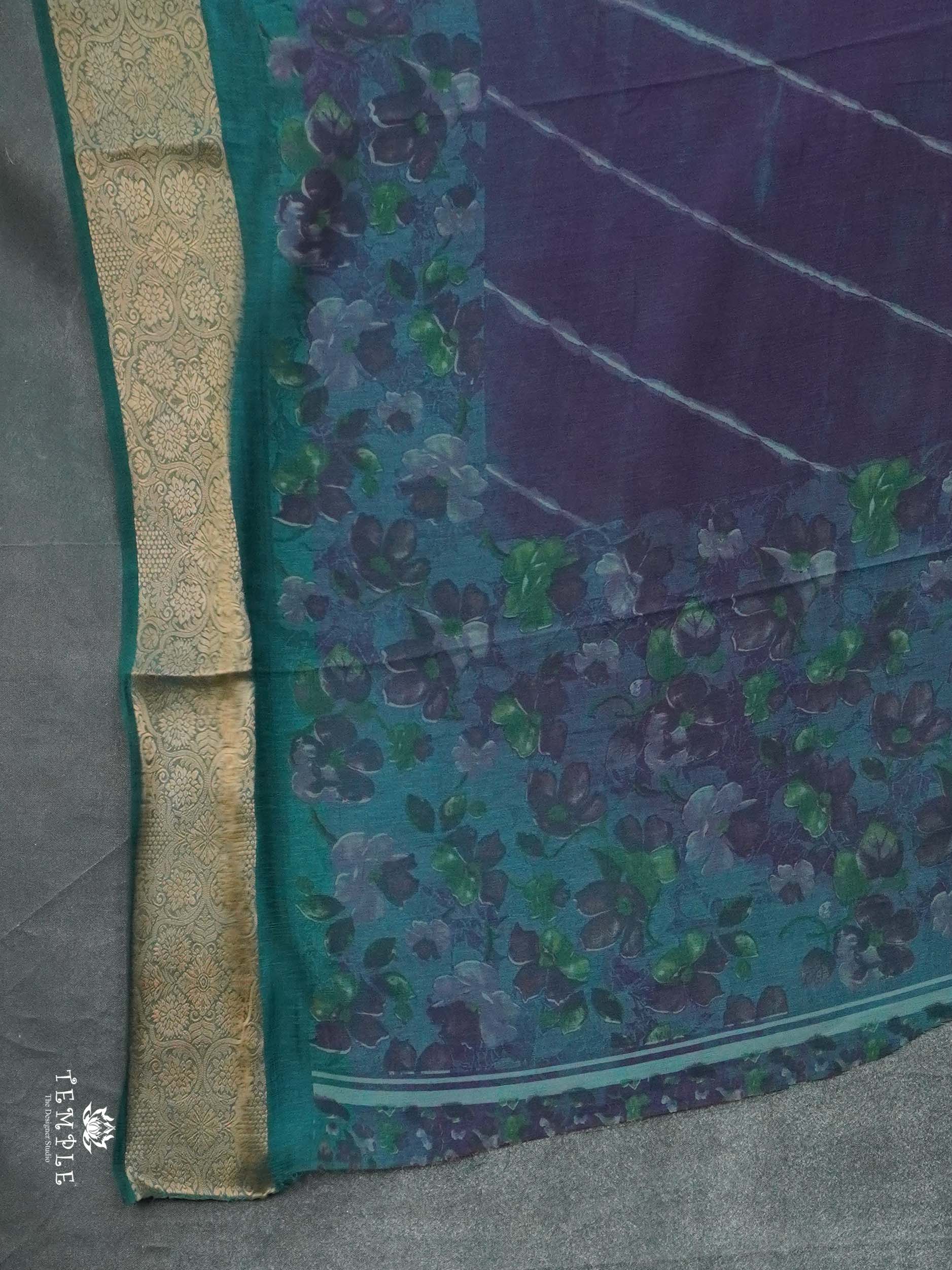 Floral Pattern Georgette Sarees | TTDS2518