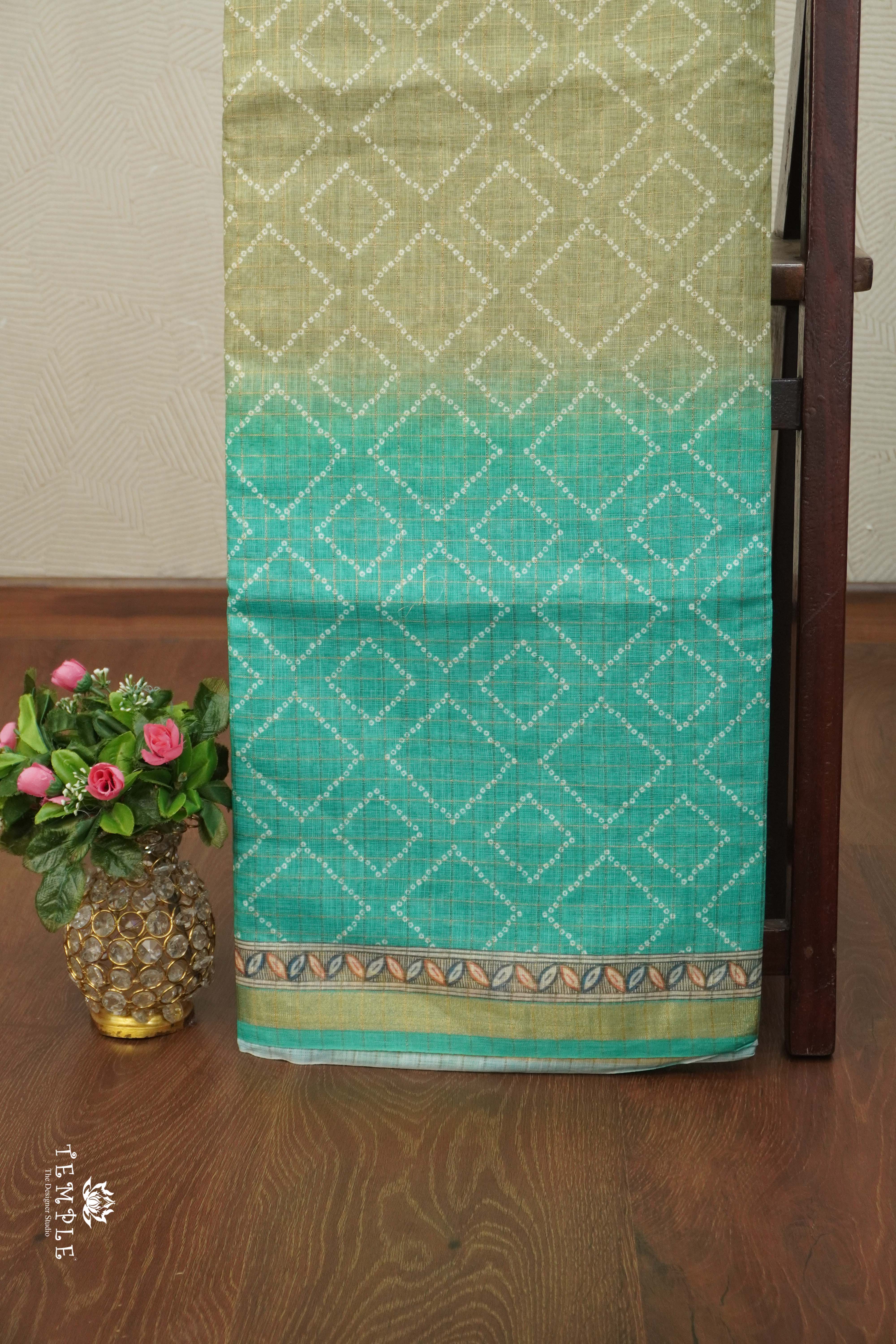 Chanderi Cotton Saree With Triple Shades | TTDS2504