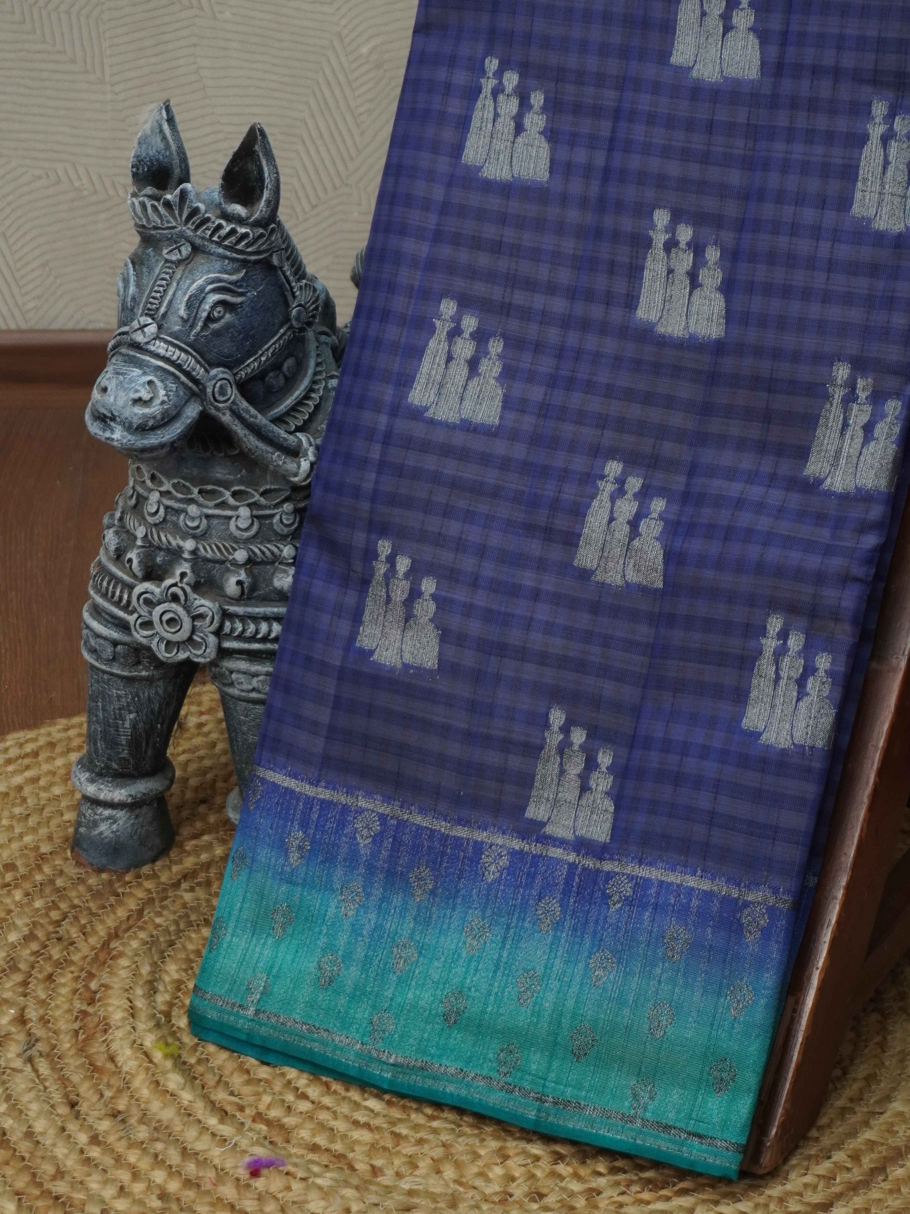 Semi Tussar Silk Saree | TTDS3408