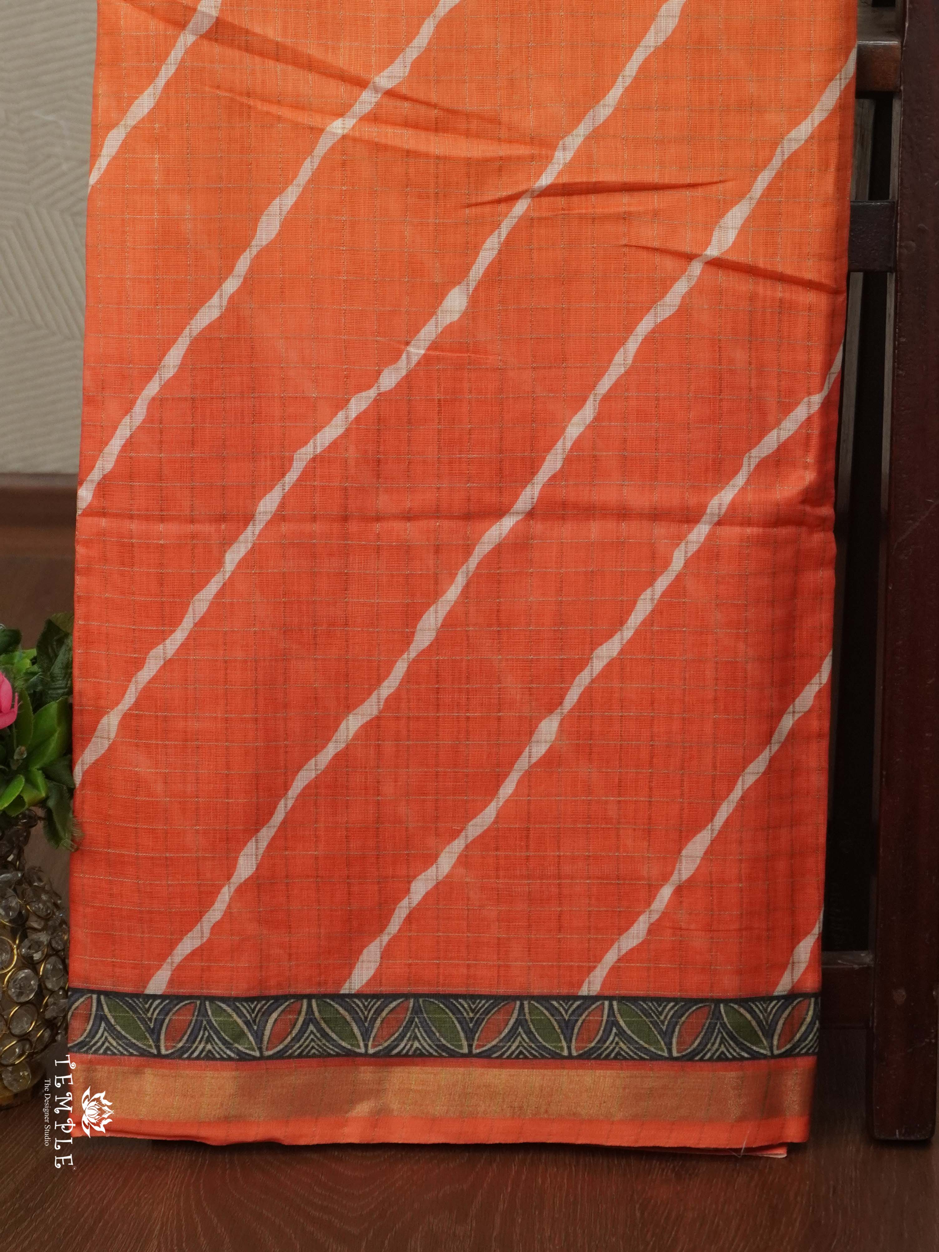Chanderi Cotton Saree With Triple Shades | TTDS2507