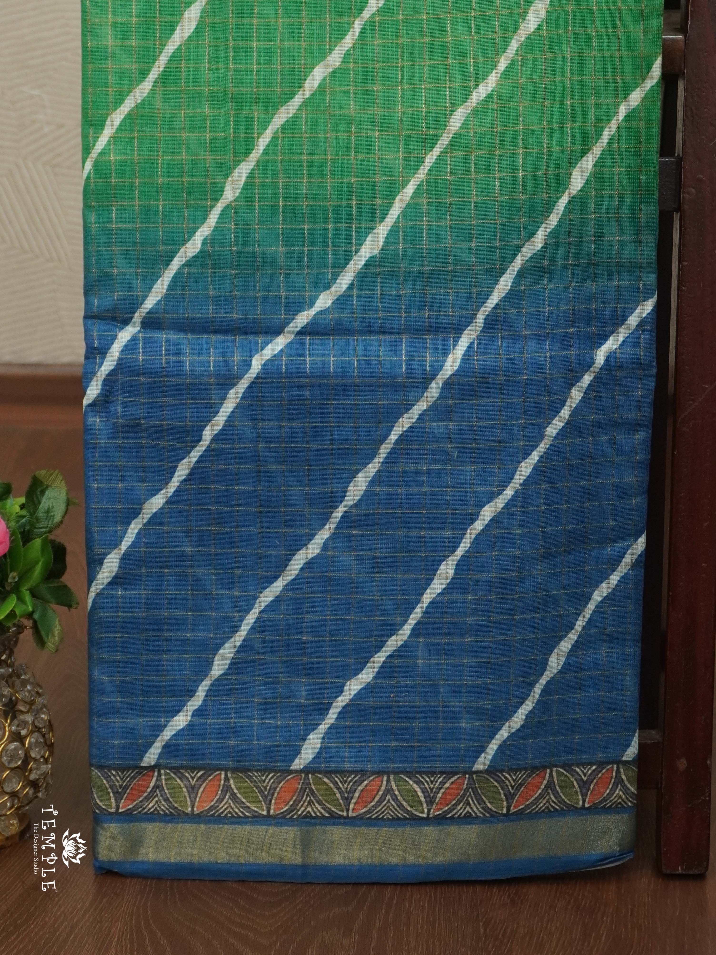 Chanderi Cotton Saree With Triple Shades | TTDS2507