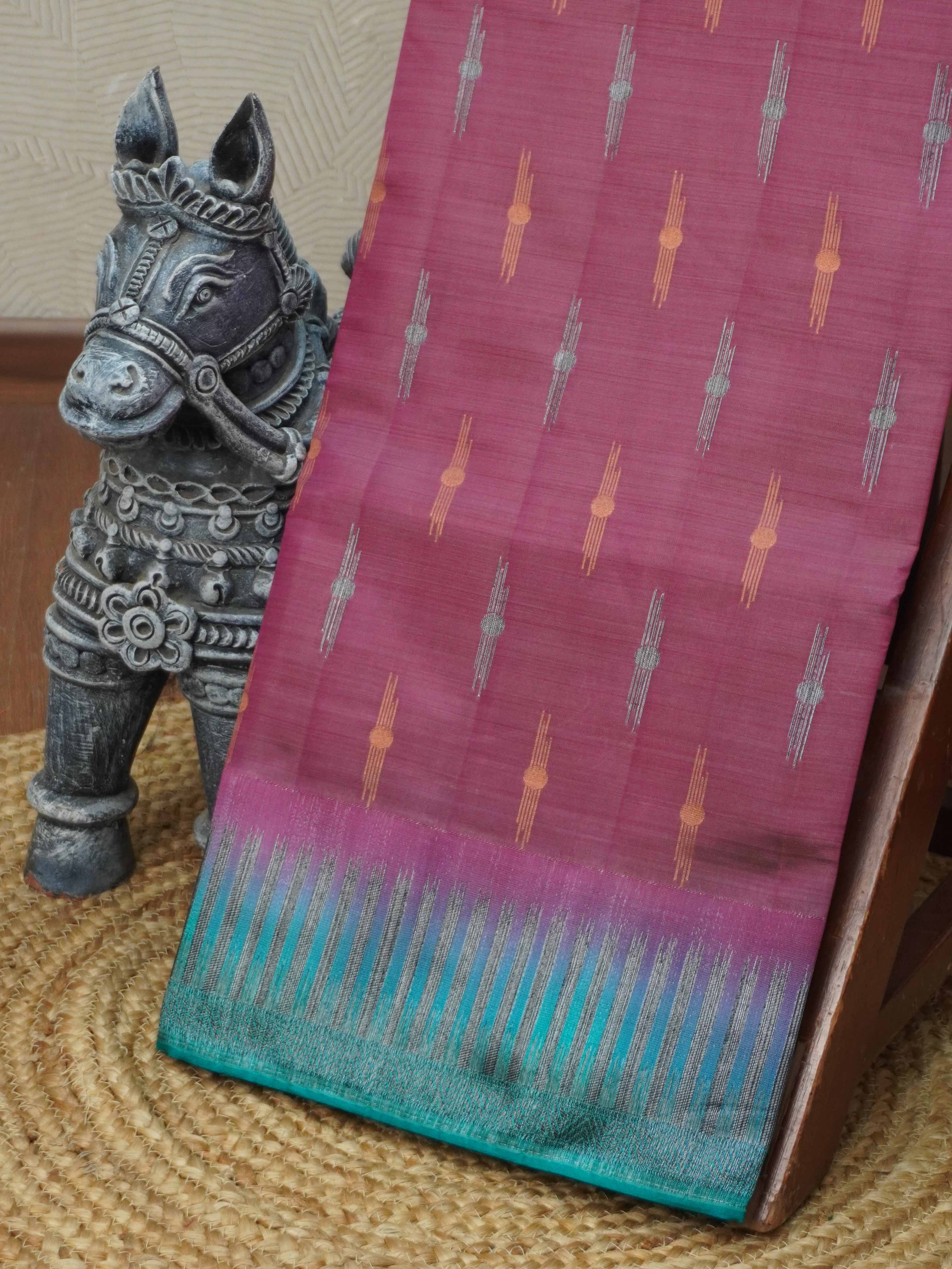 Semi Tussar Silk Saree | TTDS3409