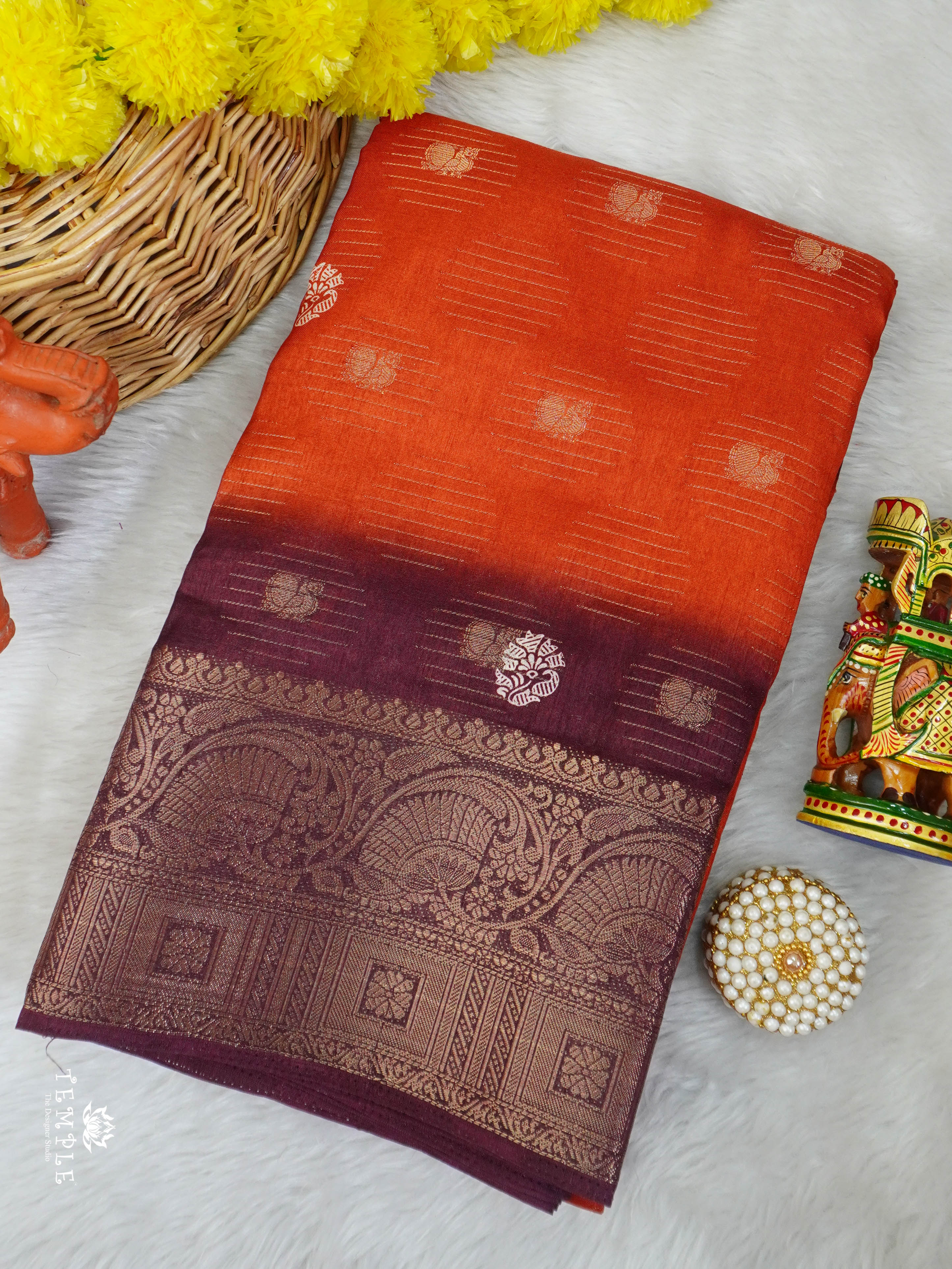 Sungudi Cotton Saree | TTDS2979