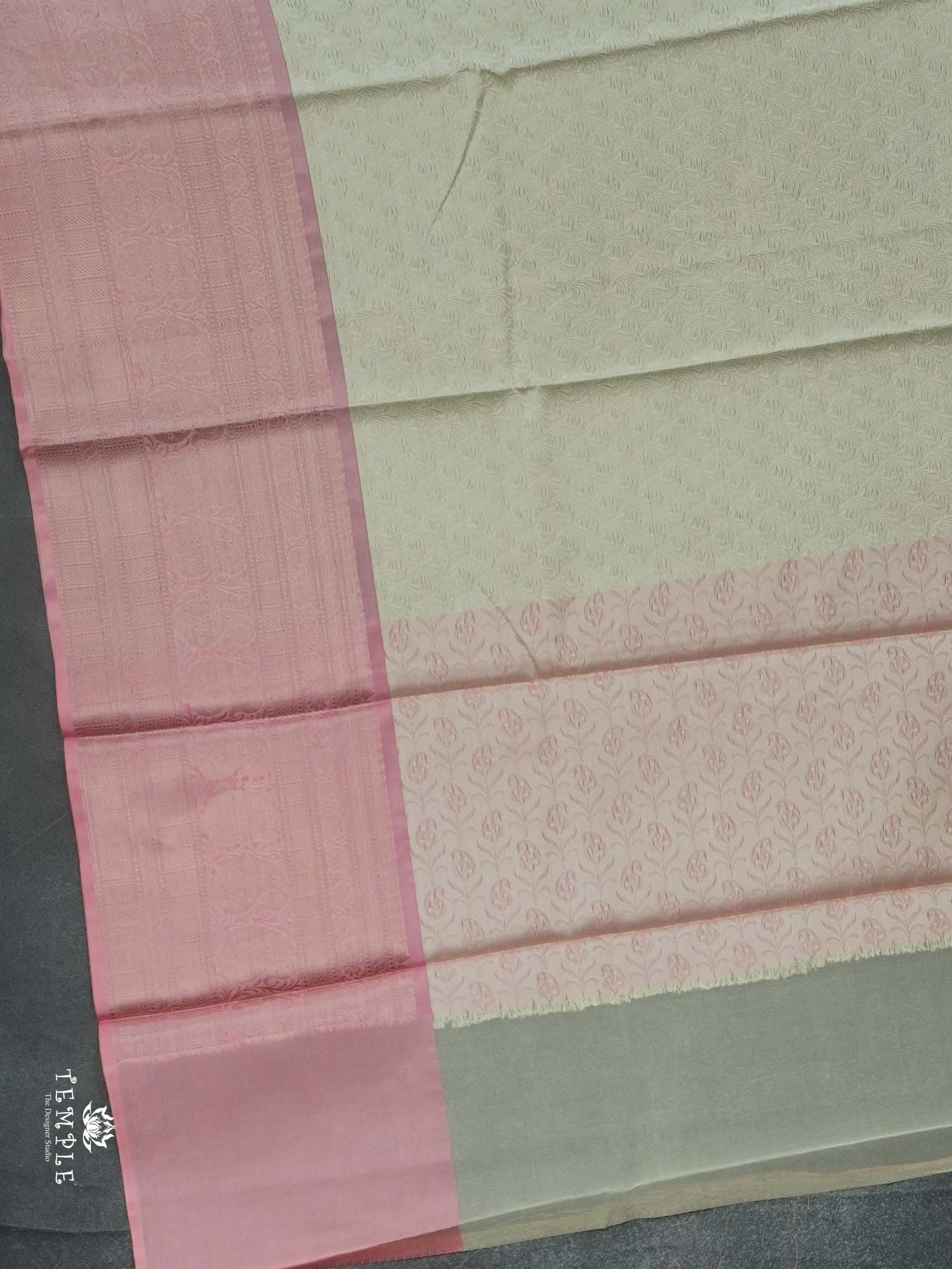Kora Muslin Saree With Long Border | TTDS2503