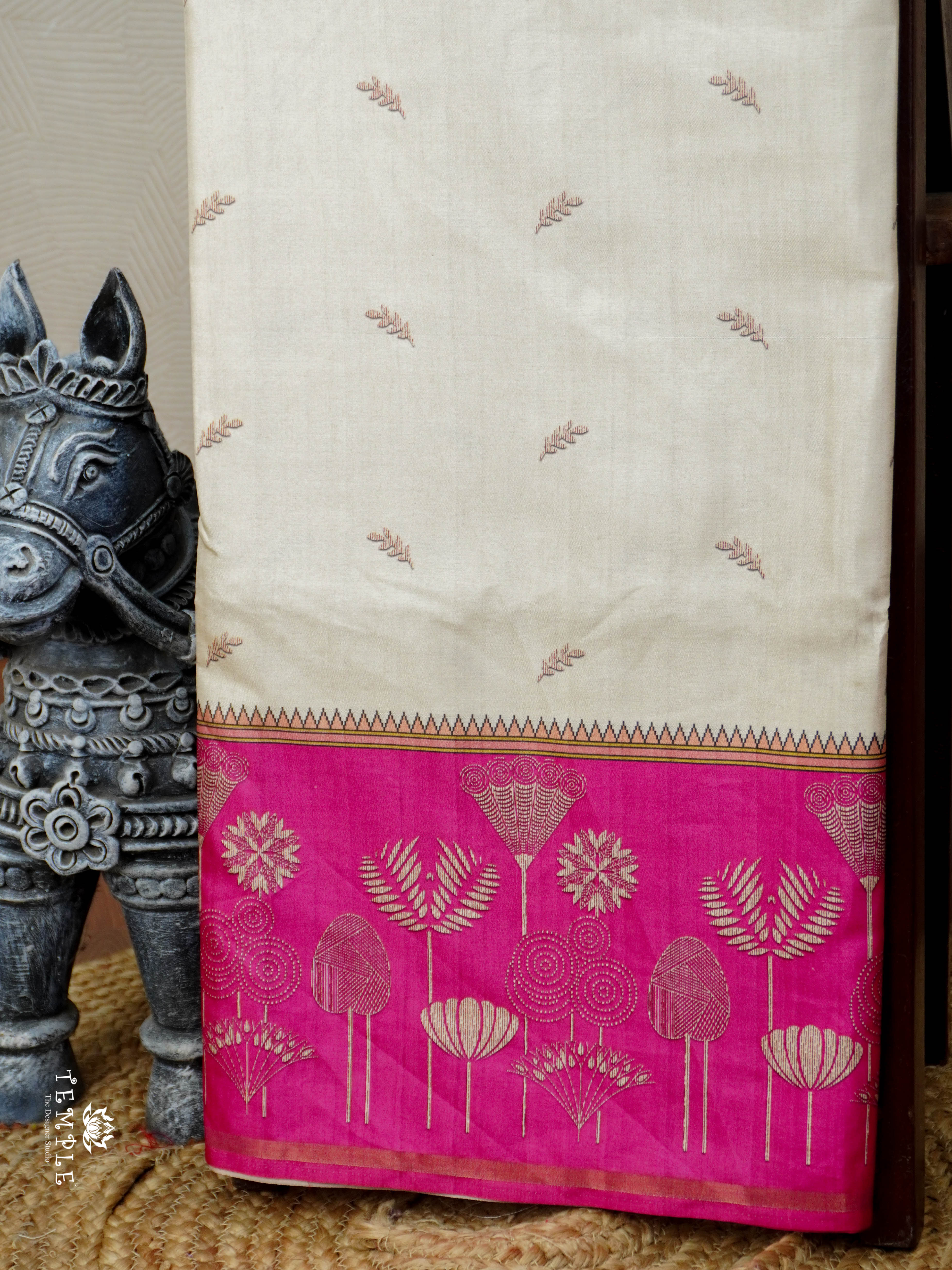 Printed Cotton Saree | TTDS2984