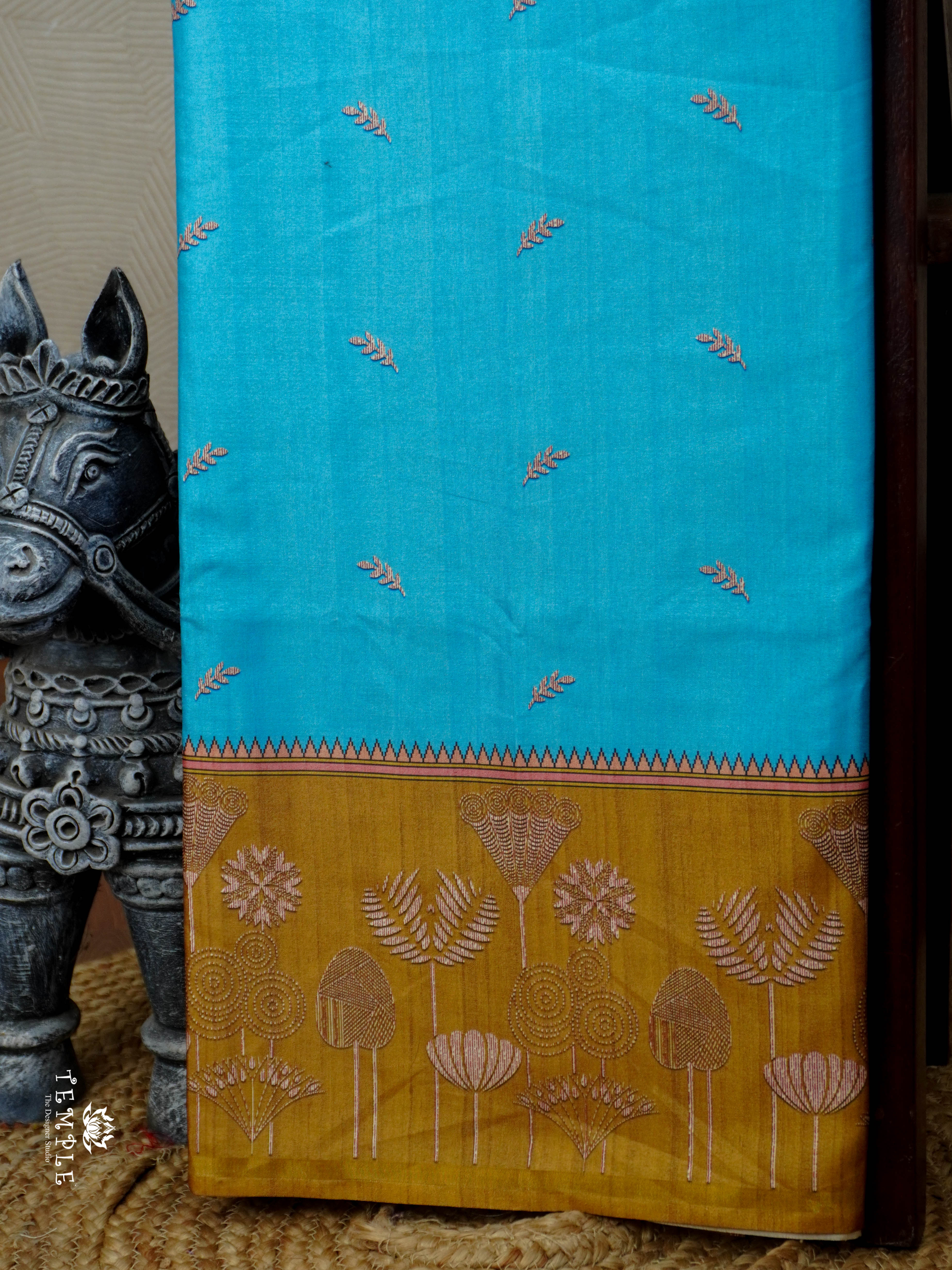 Printed Cotton Saree | TTDS2984