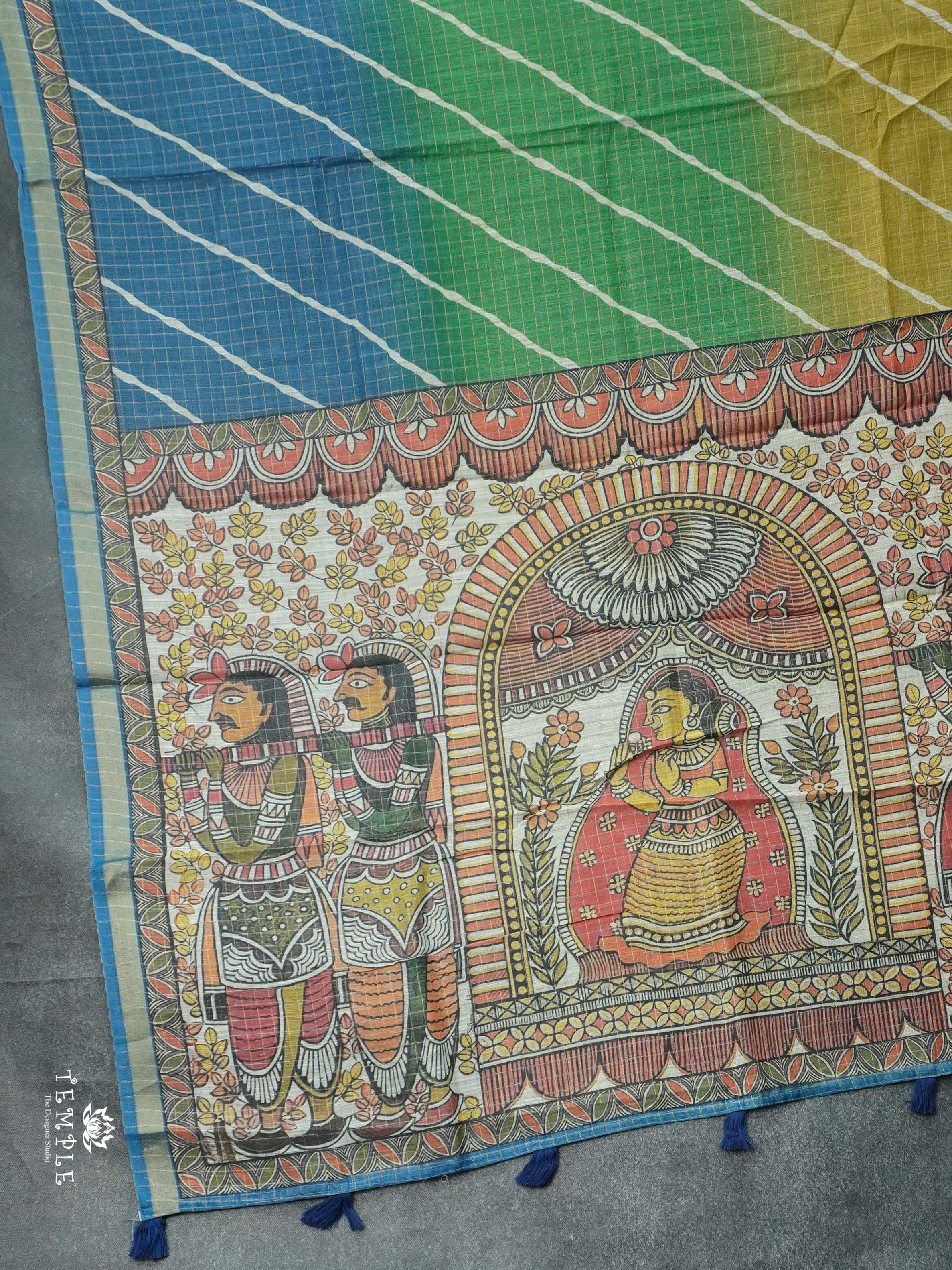 Chanderi Cotton Saree With Triple Shades | TTDS2507