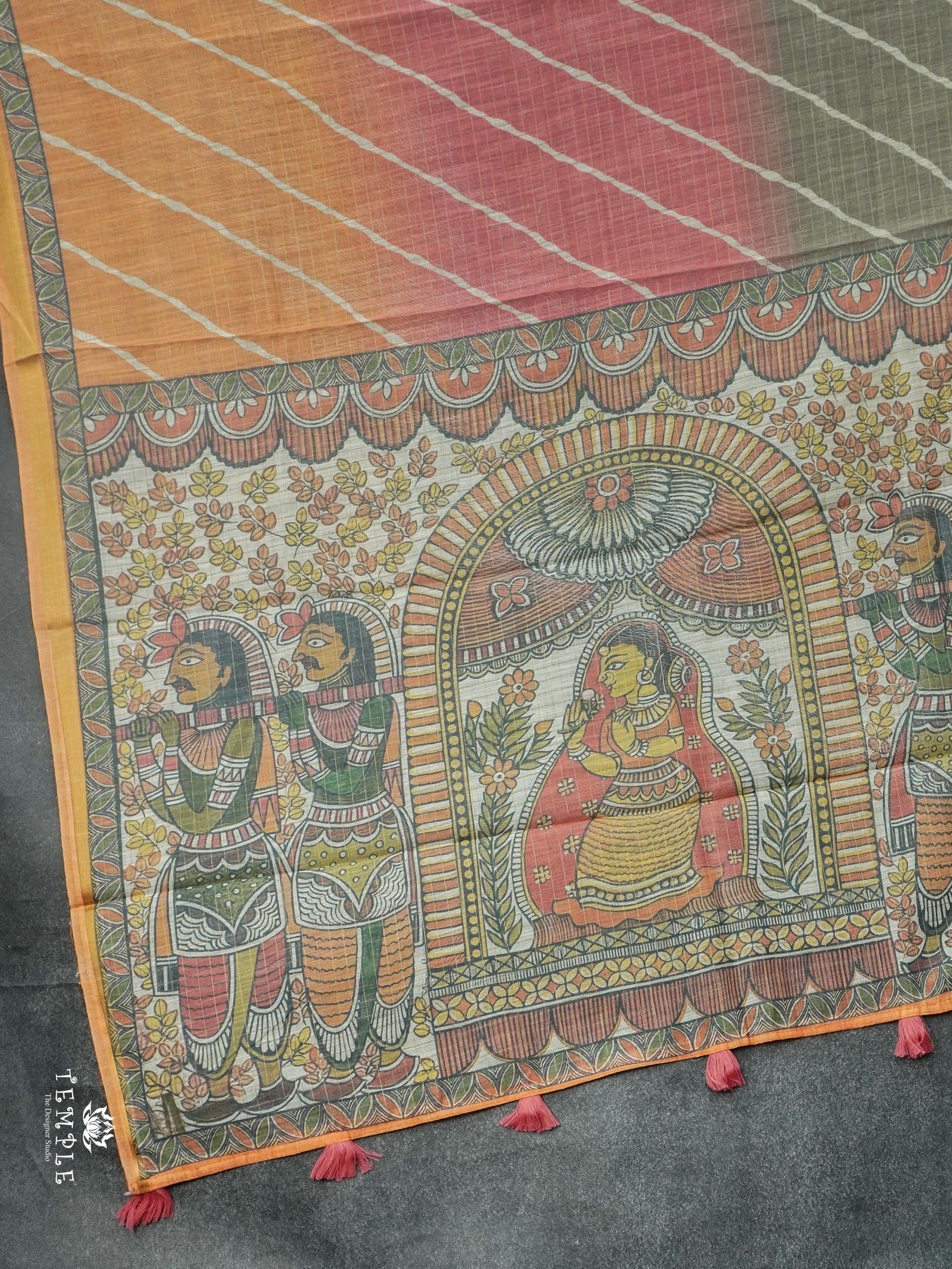 Chanderi Cotton Saree With Triple Shades | TTDS2507