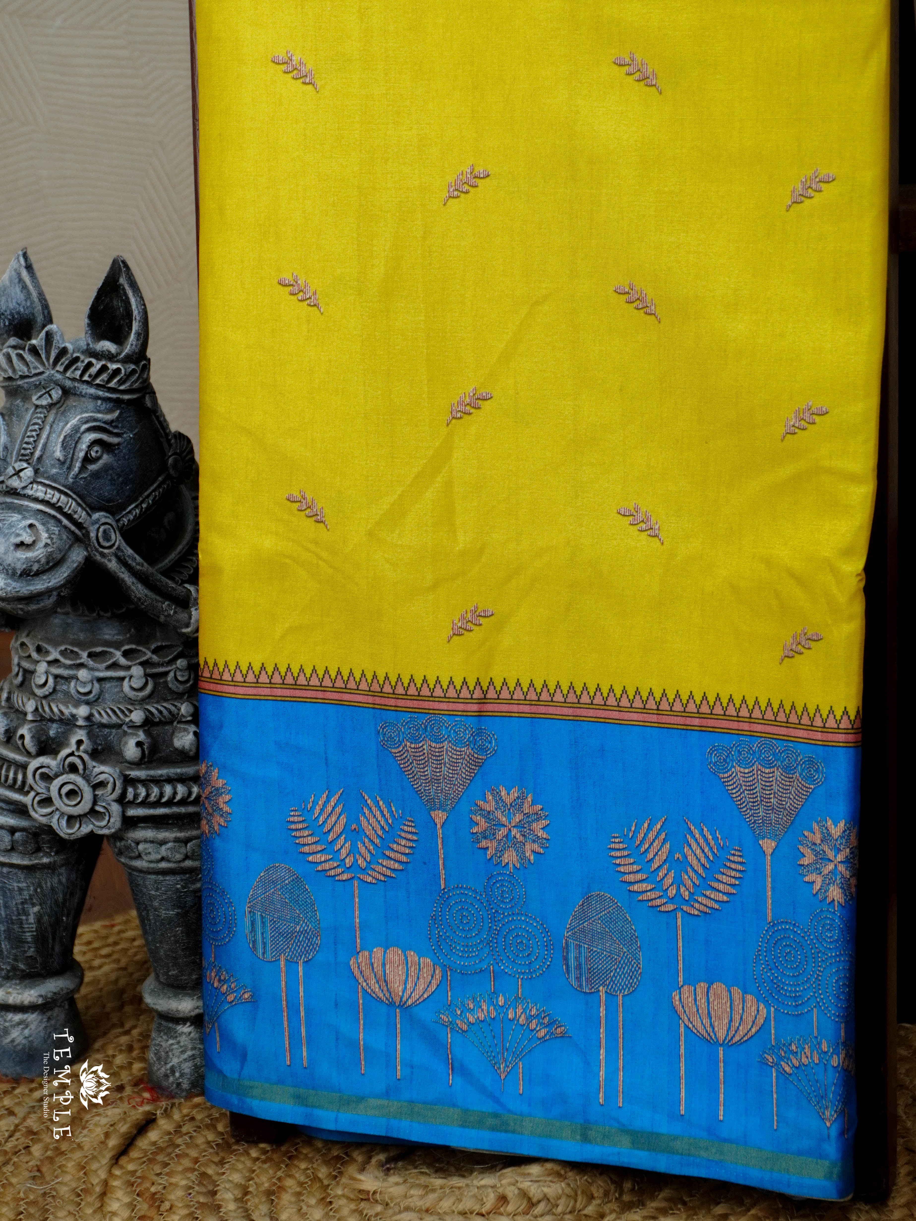 Printed Cotton Saree | TTDS2984