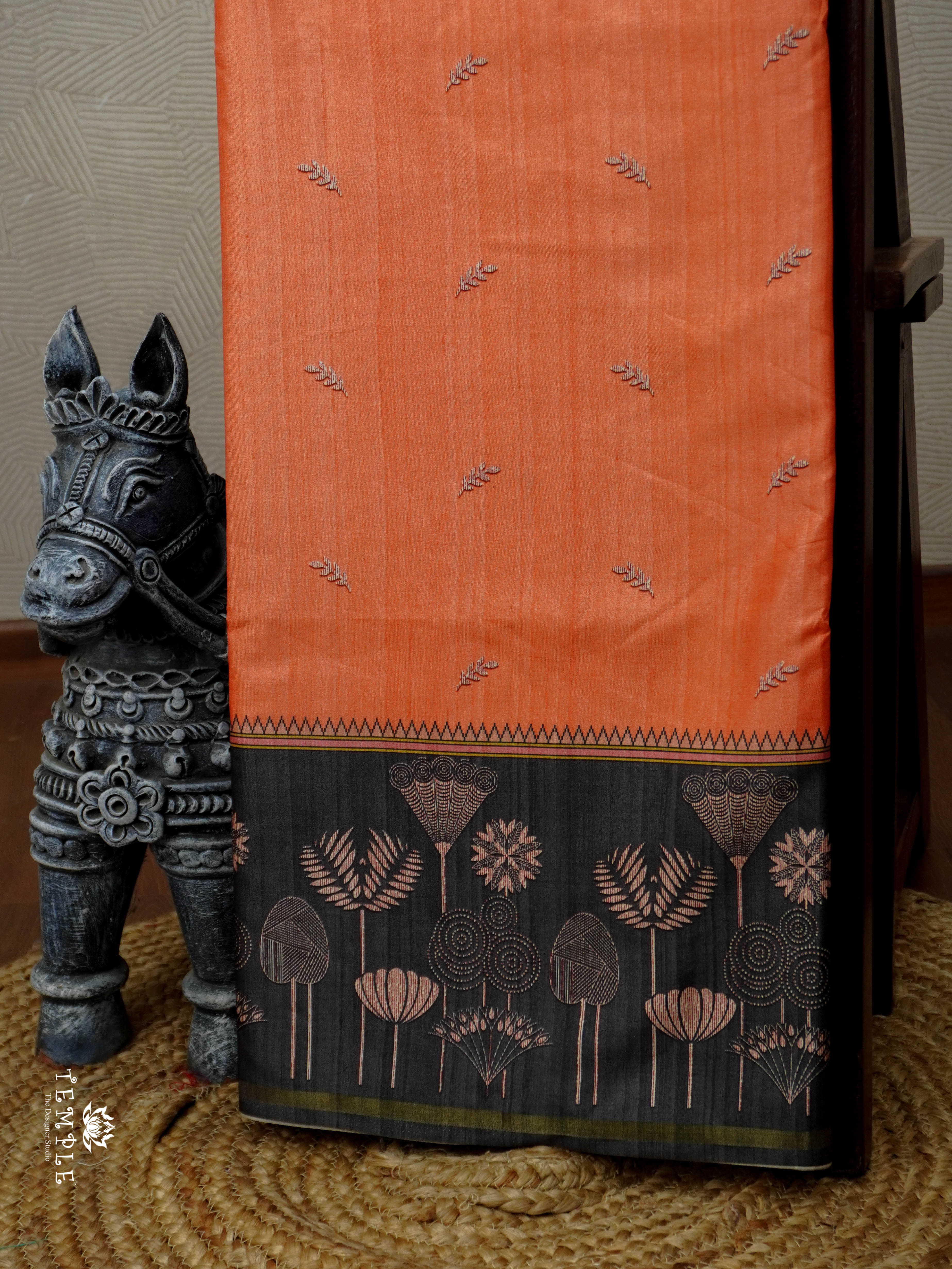 Printed Cotton Saree | TTDS2984